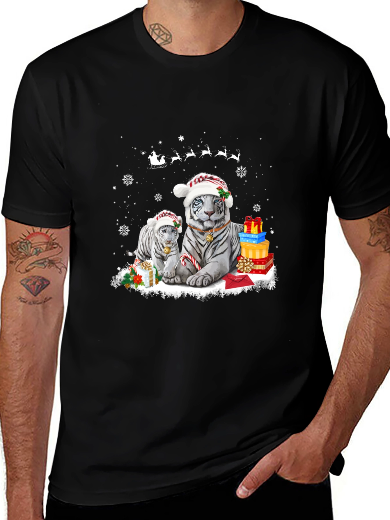 Christmas Tiger T-Shirt
