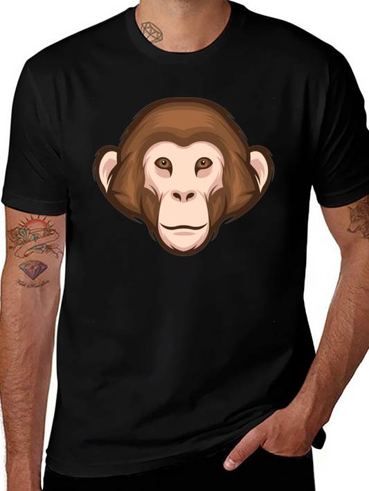 Monkey Face Graphic T-Shirt - Unisex Short Sleeve Tee