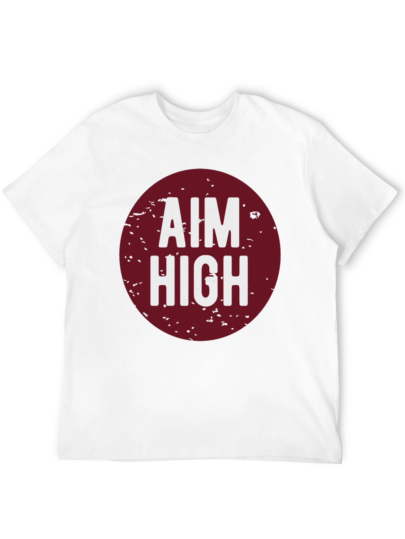Aim High Graphic Tee - Black Cotton T-Shirt