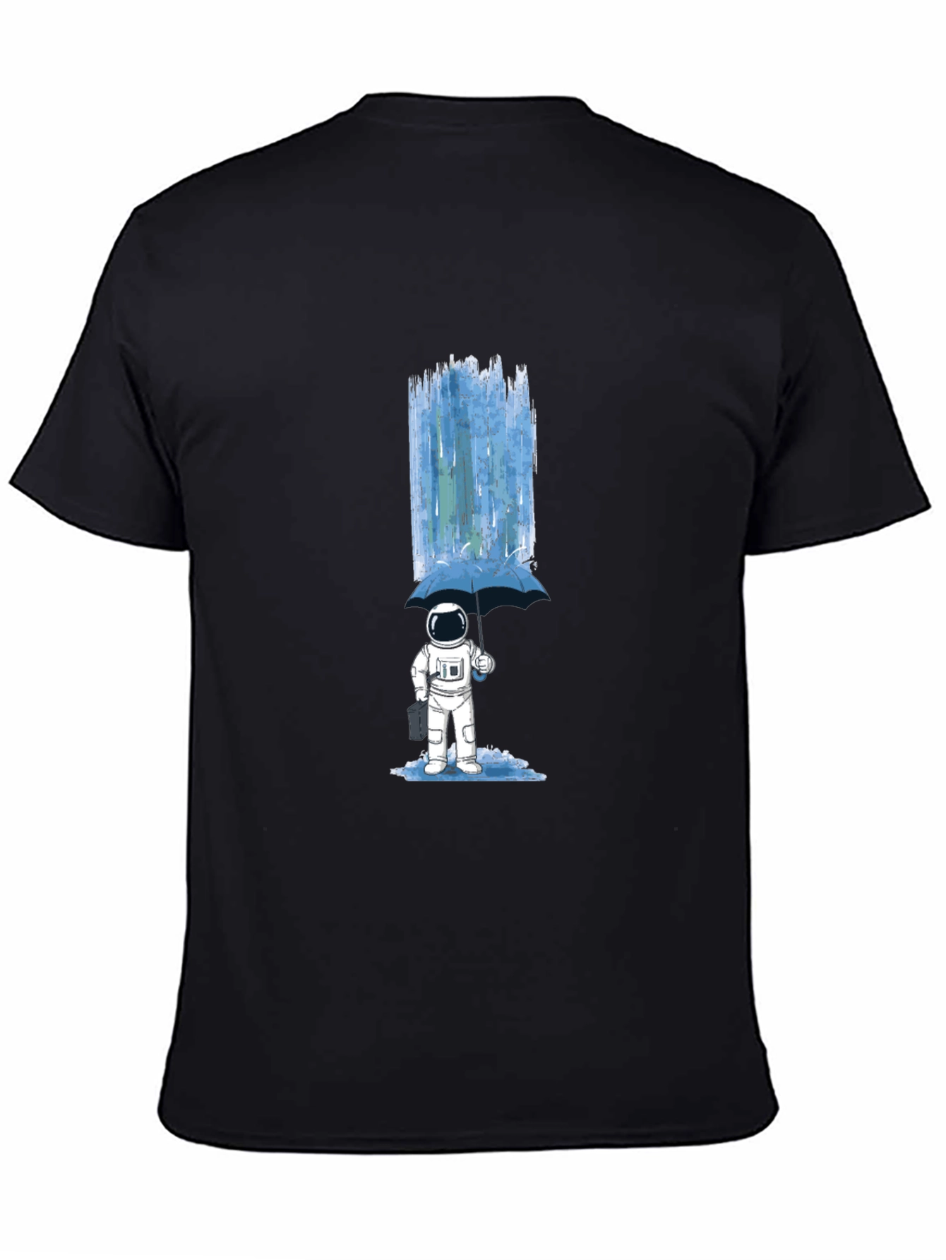 Astronaut Umbrella Graphic T-Shirt - Space Lover Tee