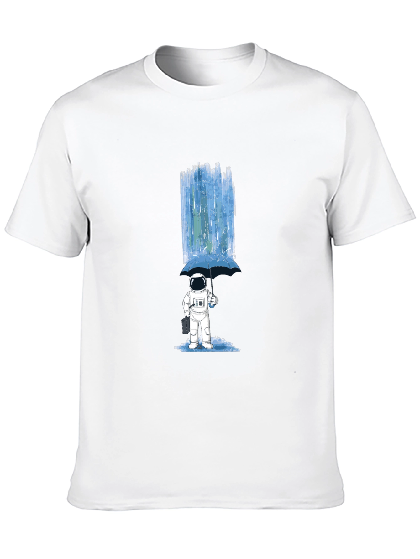 Astronaut Umbrella Graphic T-Shirt - Space Lover Tee