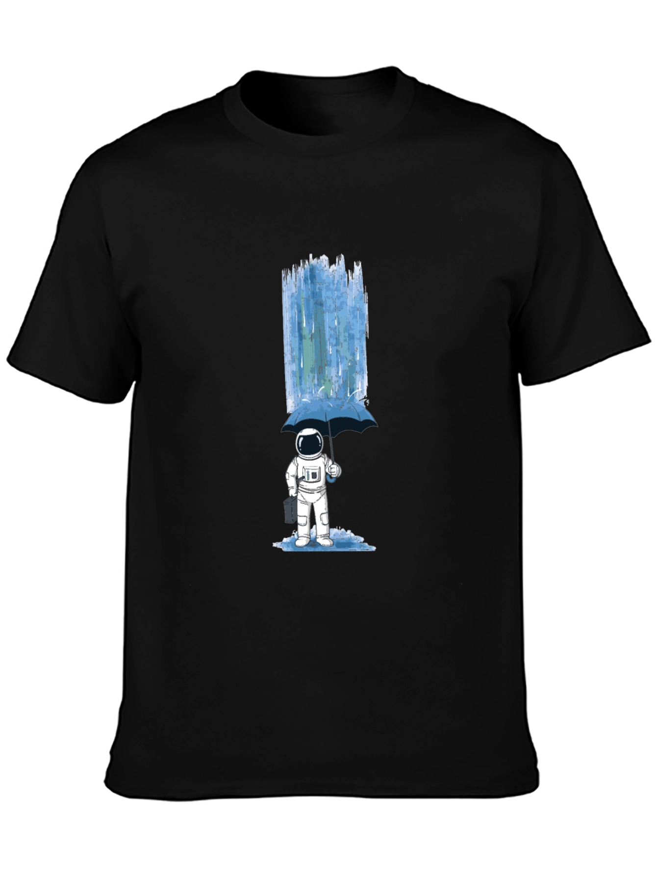Astronaut Umbrella Graphic T-Shirt - Space Lover Tee