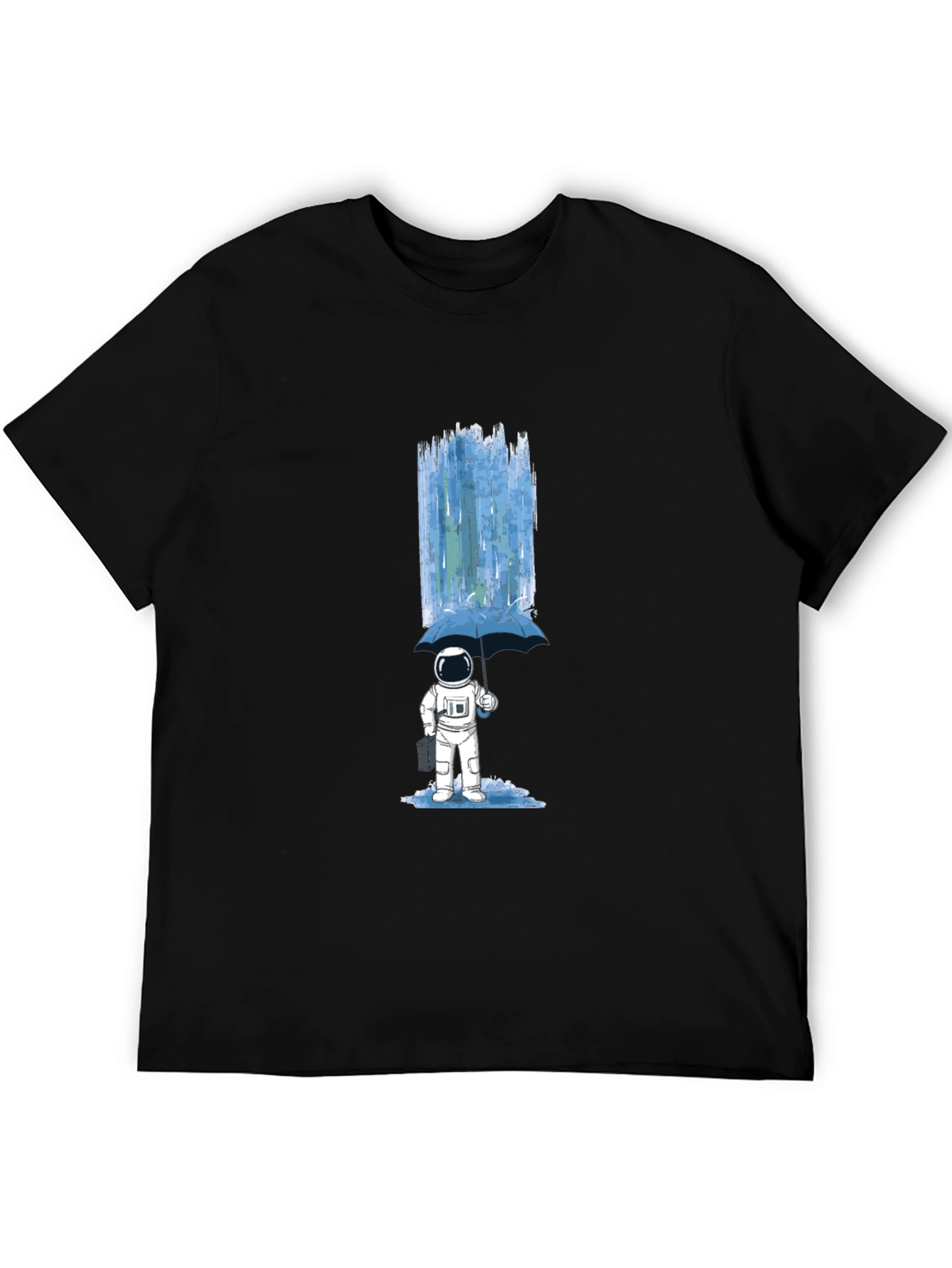 Astronaut Umbrella Graphic T-Shirt - Space Lover Tee