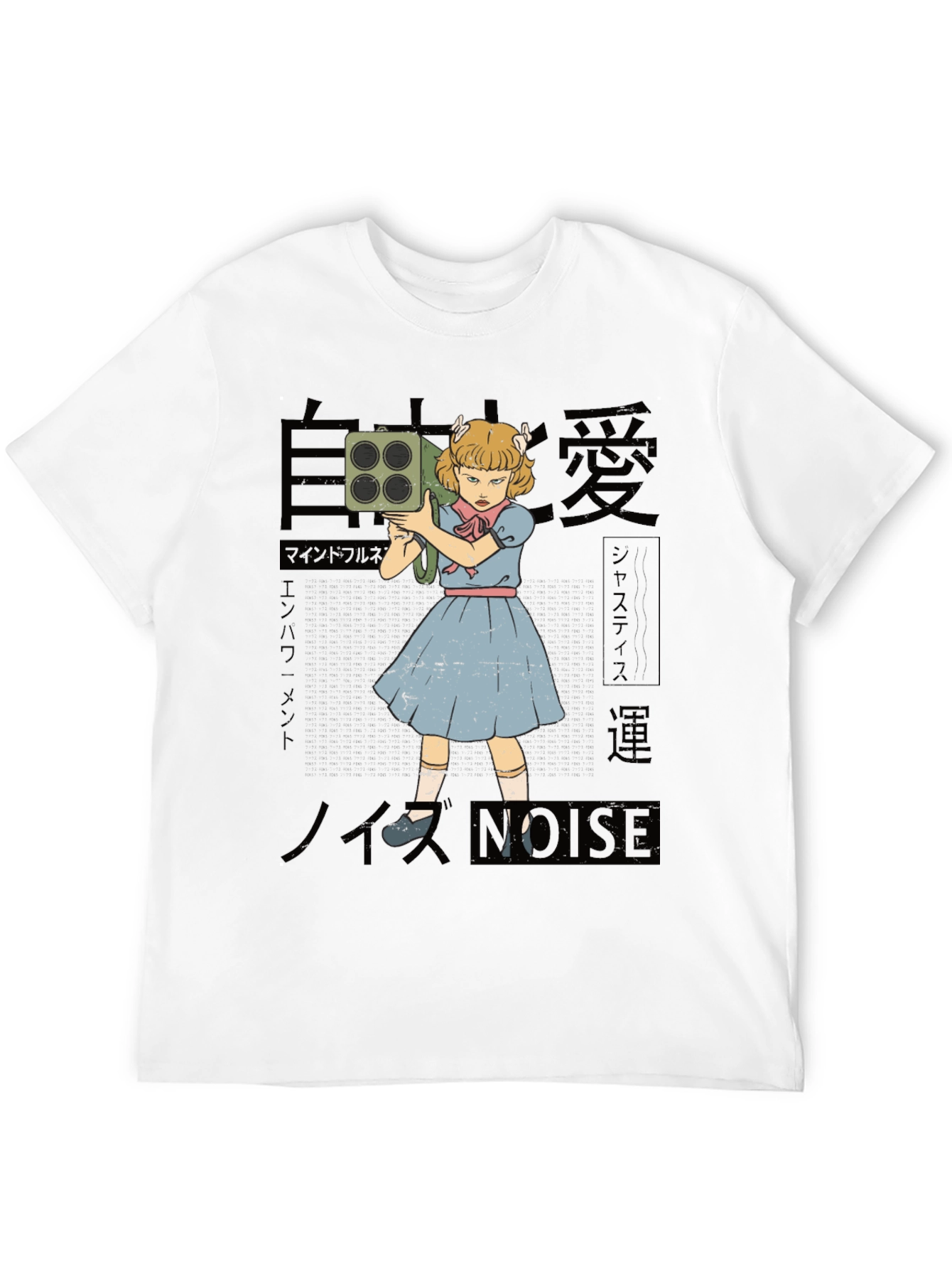 Graphic Novelty T-Shirt - Retro Cartoon Girl with Bazooka