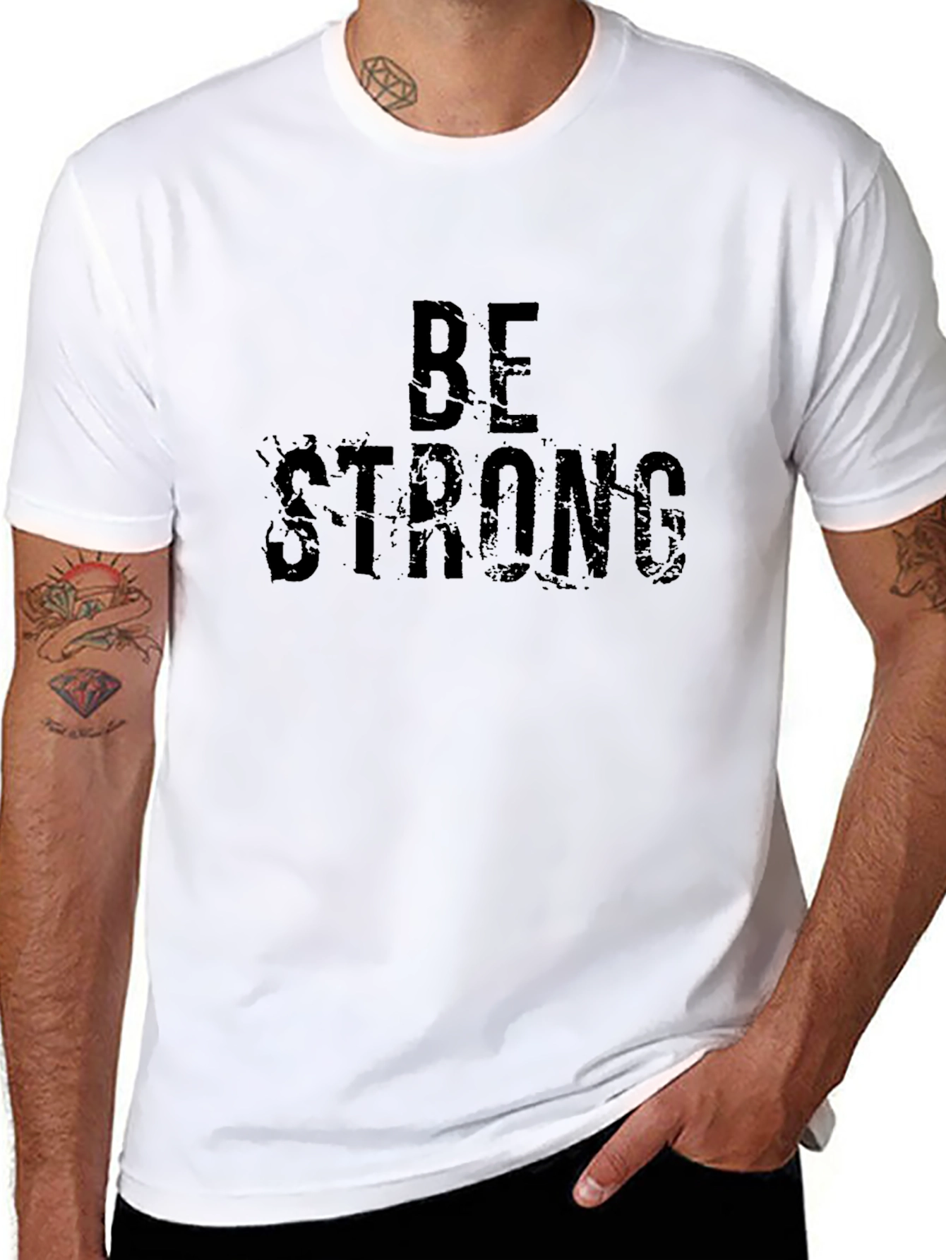 Be Strong Black T-Shirt