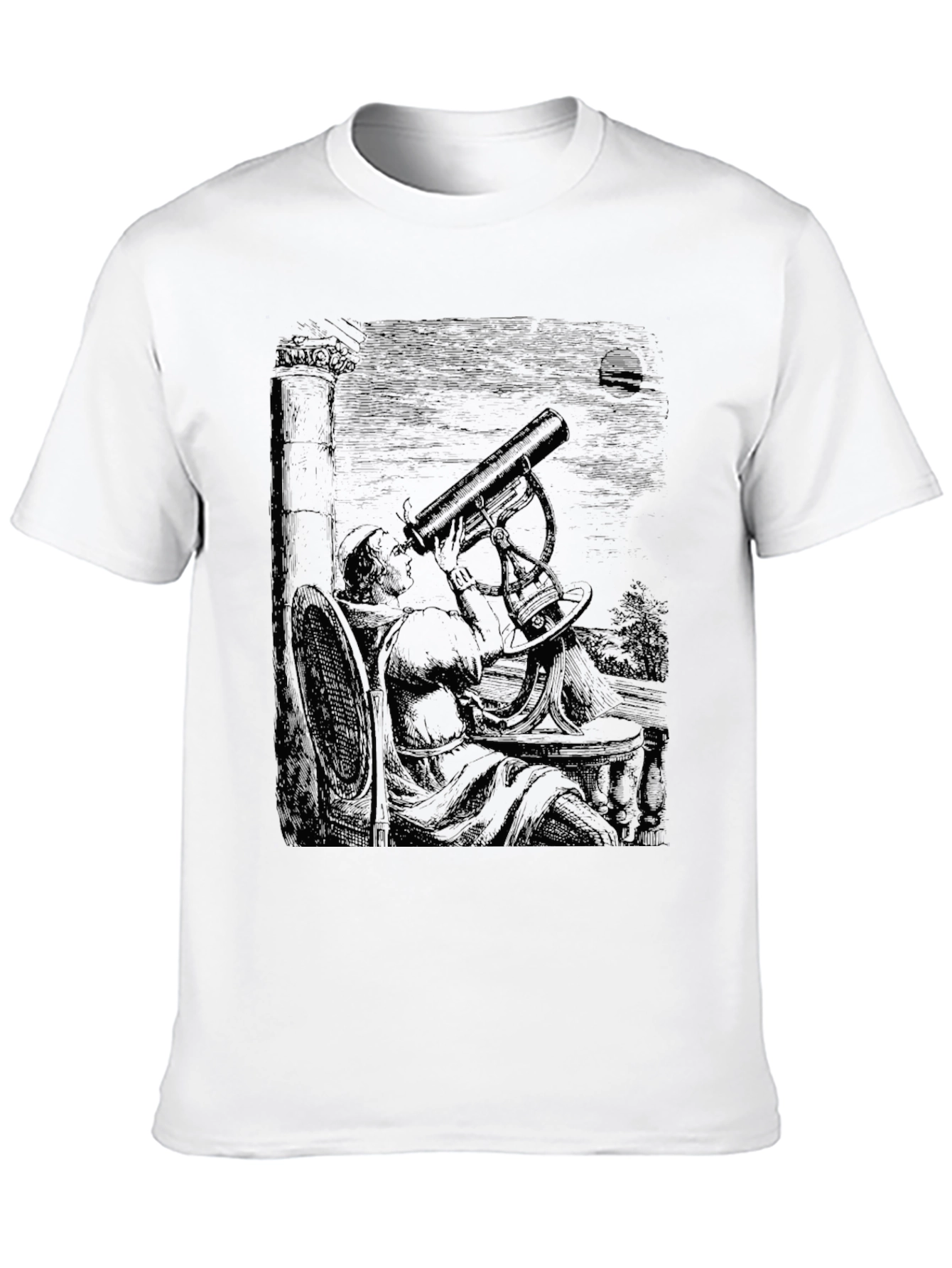 Astronomer Graphic Tee - Black Cotton T-Shirt