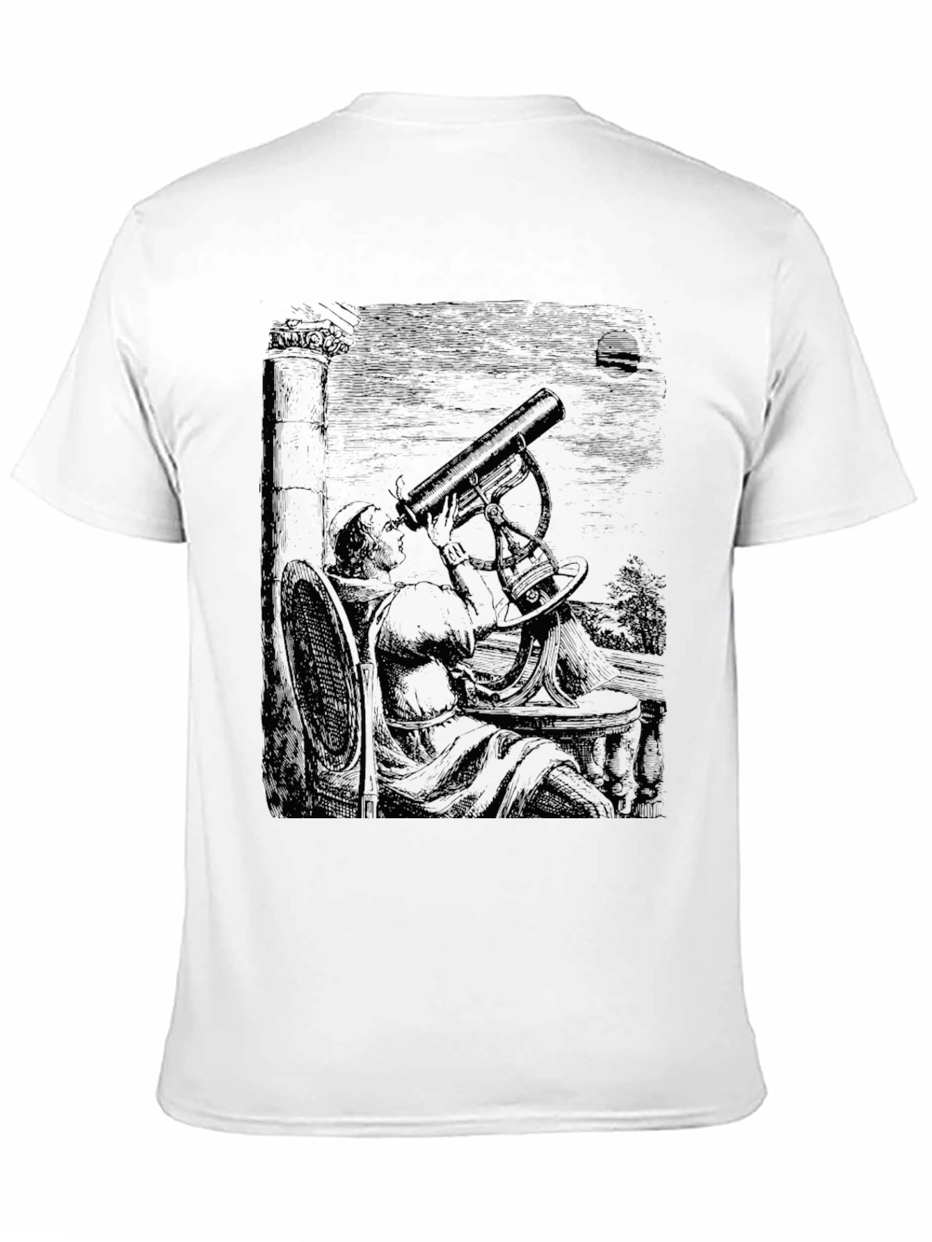Astronomer Graphic Tee - Black Cotton T-Shirt