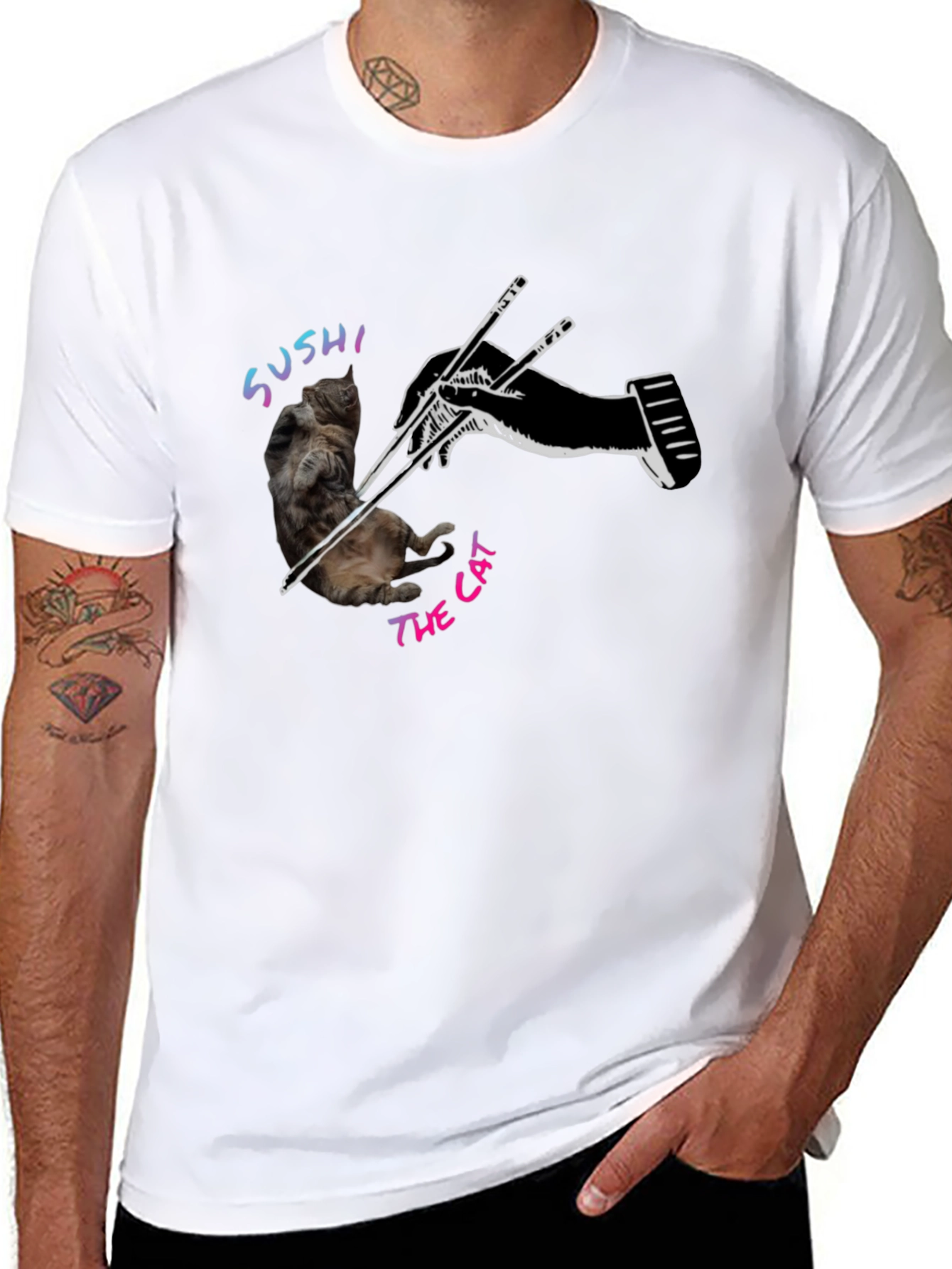 Sushi The Cat Graphic T-Shirt