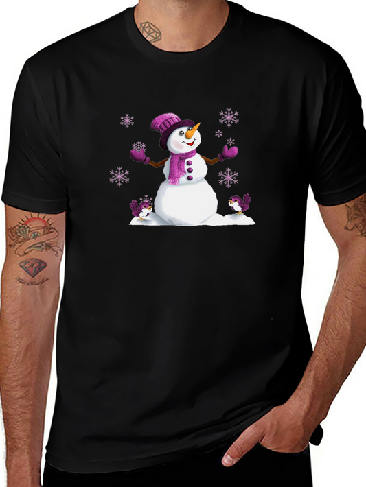 Festive Winter Snowman Graphic Tee