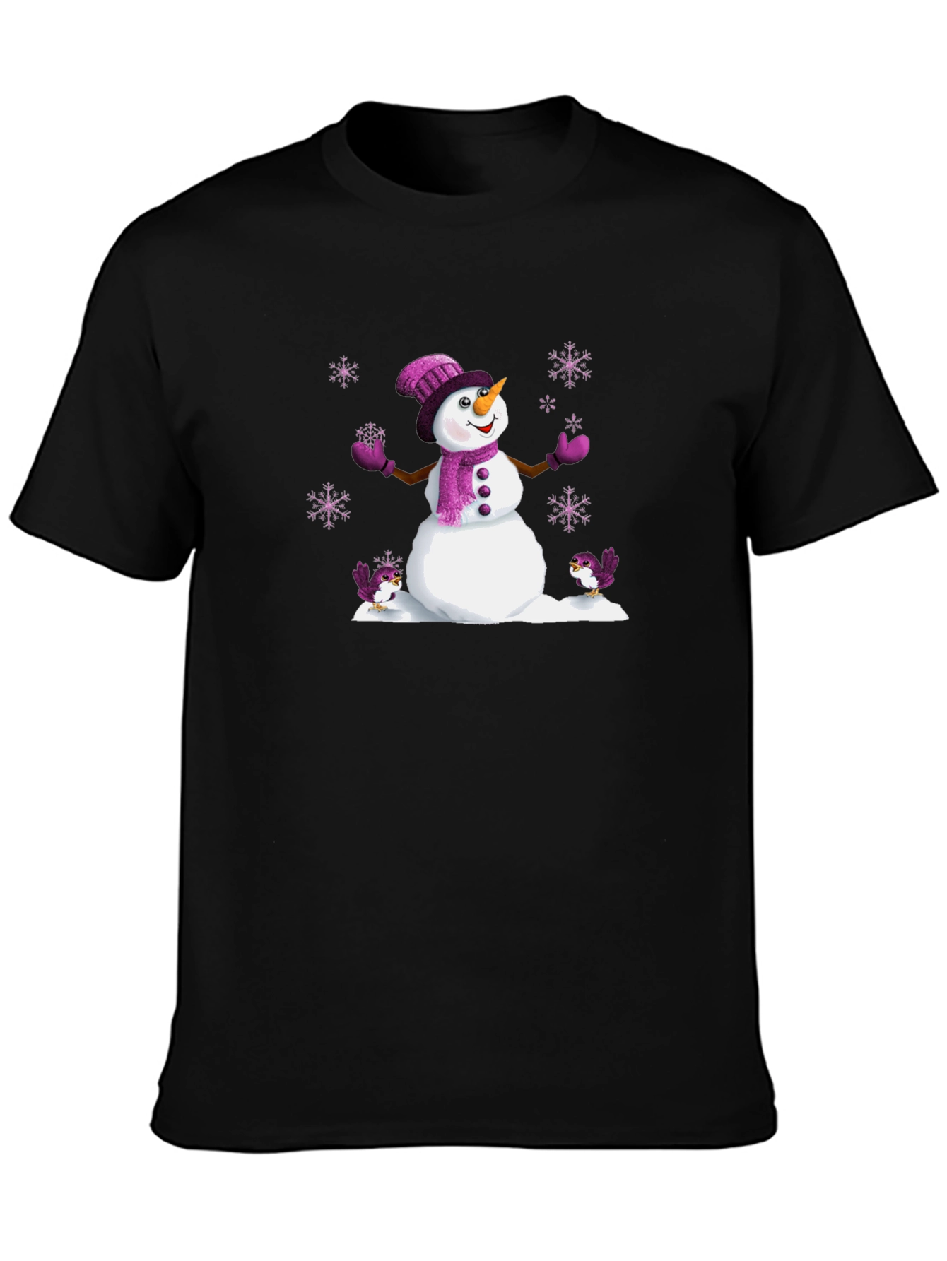 Festive Winter Snowman Graphic Tee