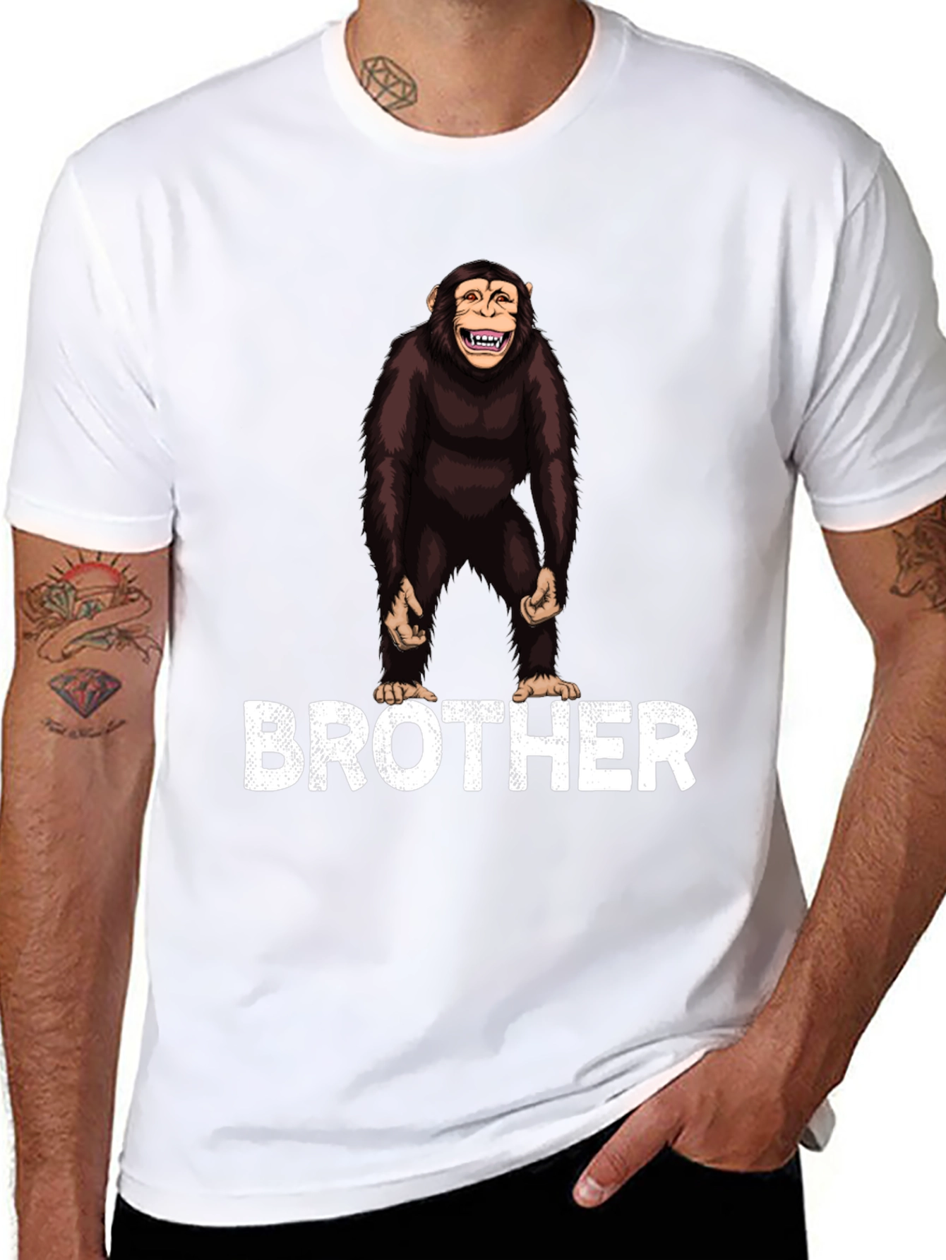 Chimpanzee Brother Graphic T-Shirt