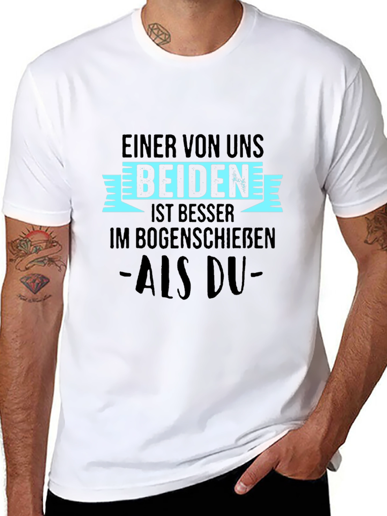 Funny Archery T-Shirt - Einer Von Uns Beiden