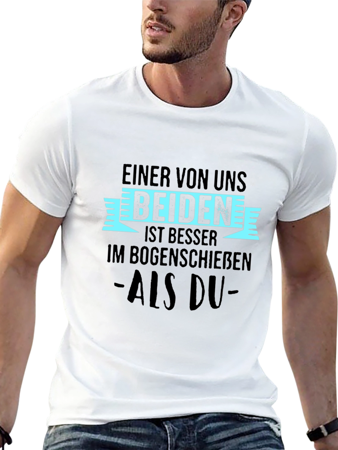 Funny Archery T-Shirt - Einer Von Uns Beiden
