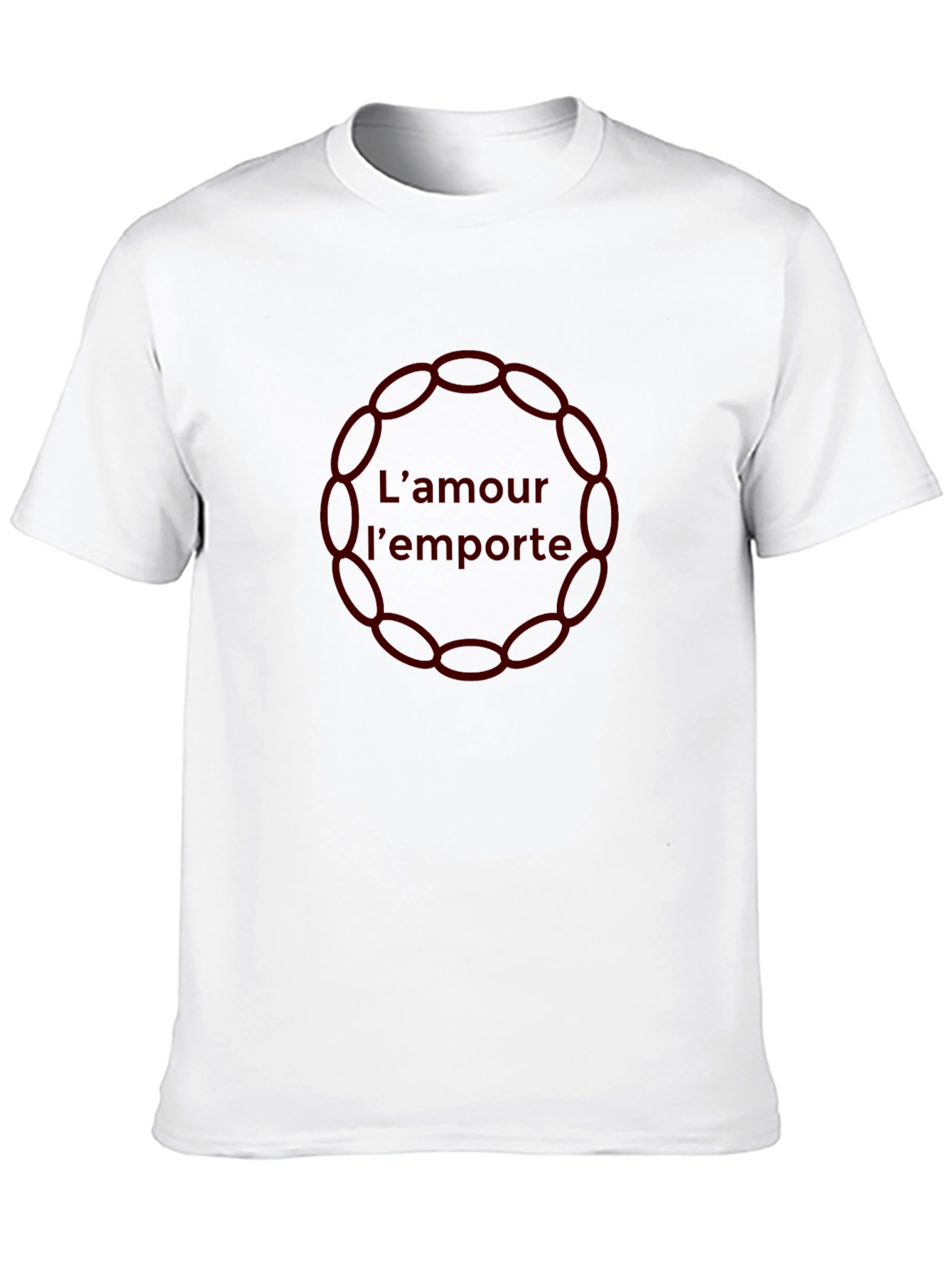 Lamour lemporte Circle Graphic Black T-Shirt