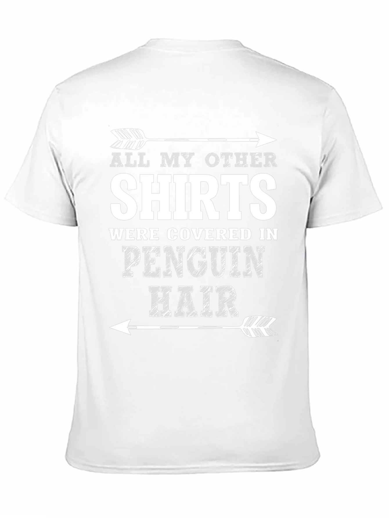 Penguin Hair T-Shirt Funny Novelty Graphic Tee
