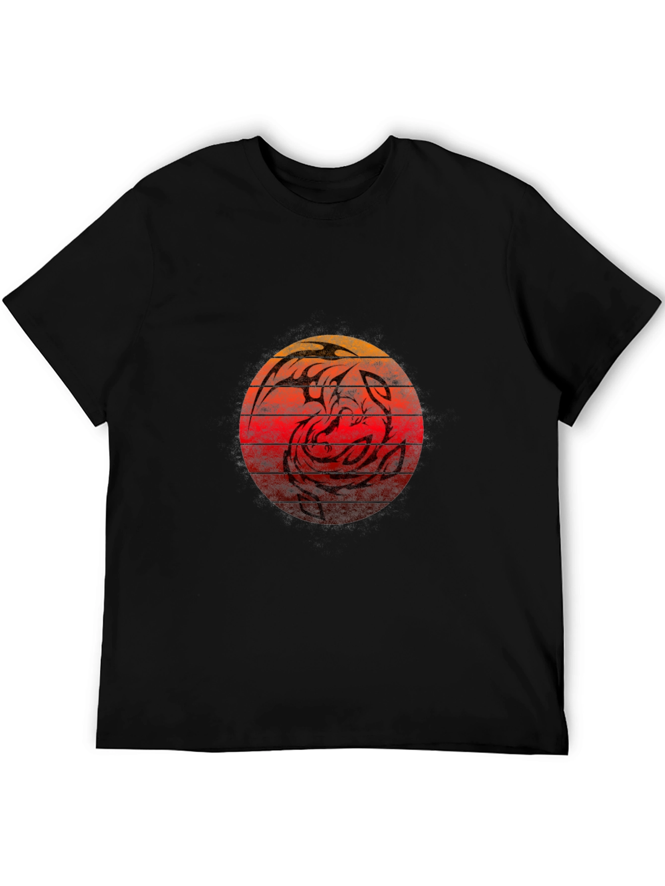 Phoenix Sunset Tee - Mens Black Graphic T-Shirt
