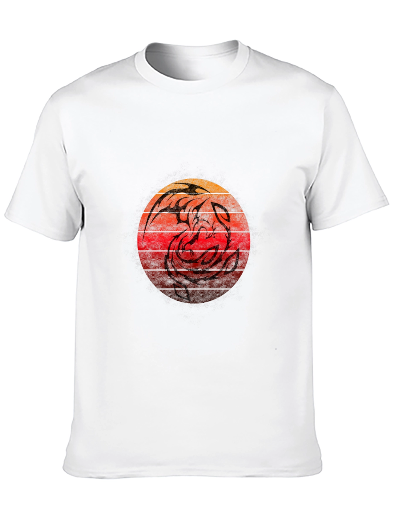 Phoenix Sunset Tee - Mens Black Graphic T-Shirt