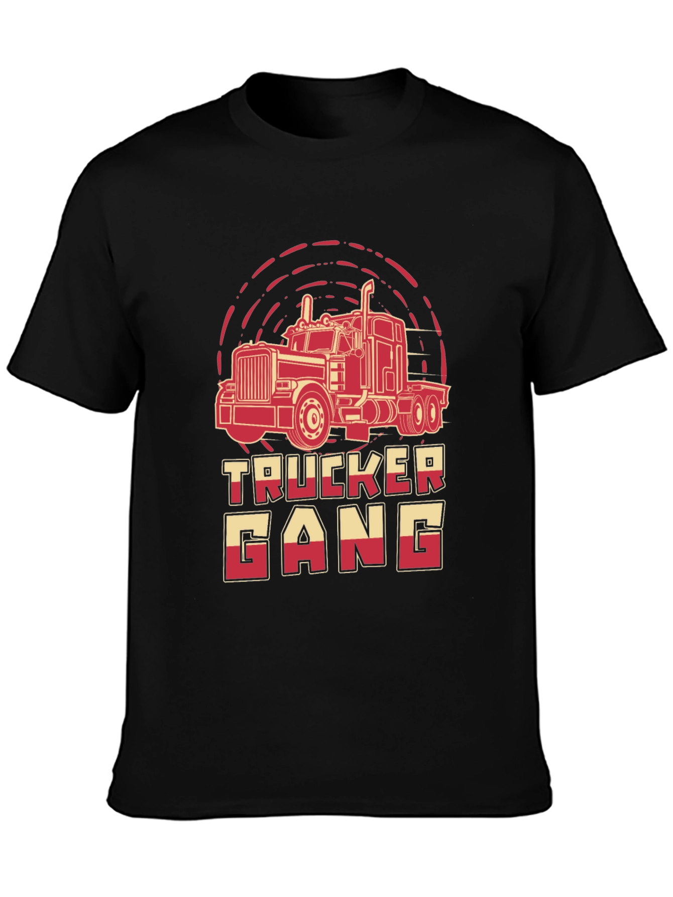Trucker Gang Graphic Tee - Bold Truck Design