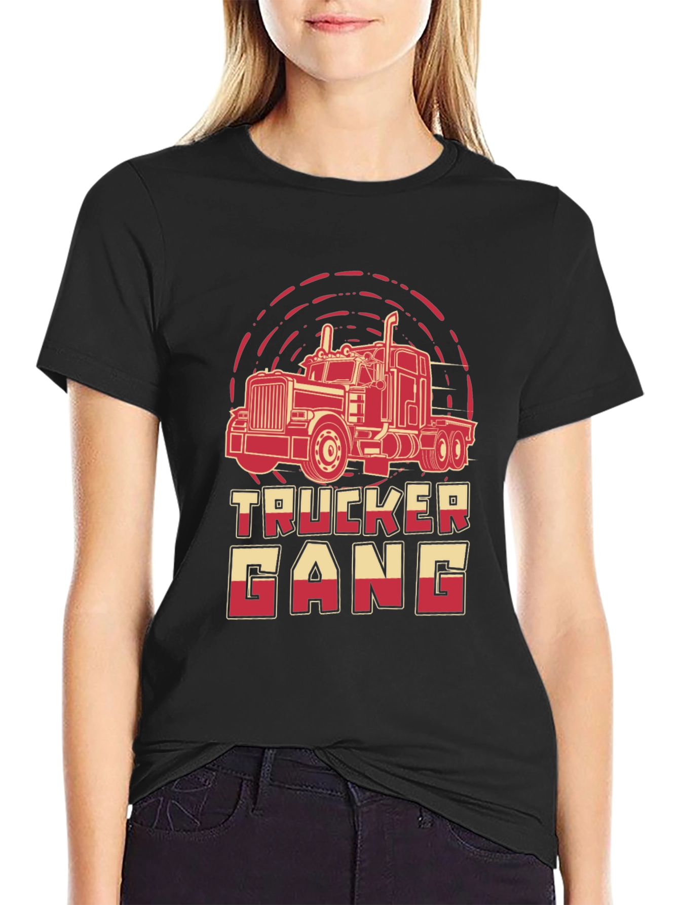 Trucker Gang Graphic Tee - Bold Truck Design