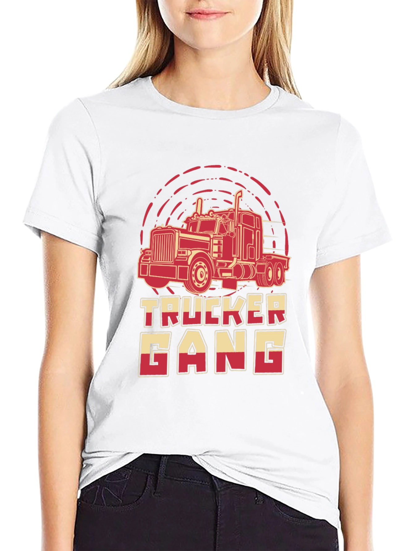 Trucker Gang Graphic Tee - Bold Truck Design