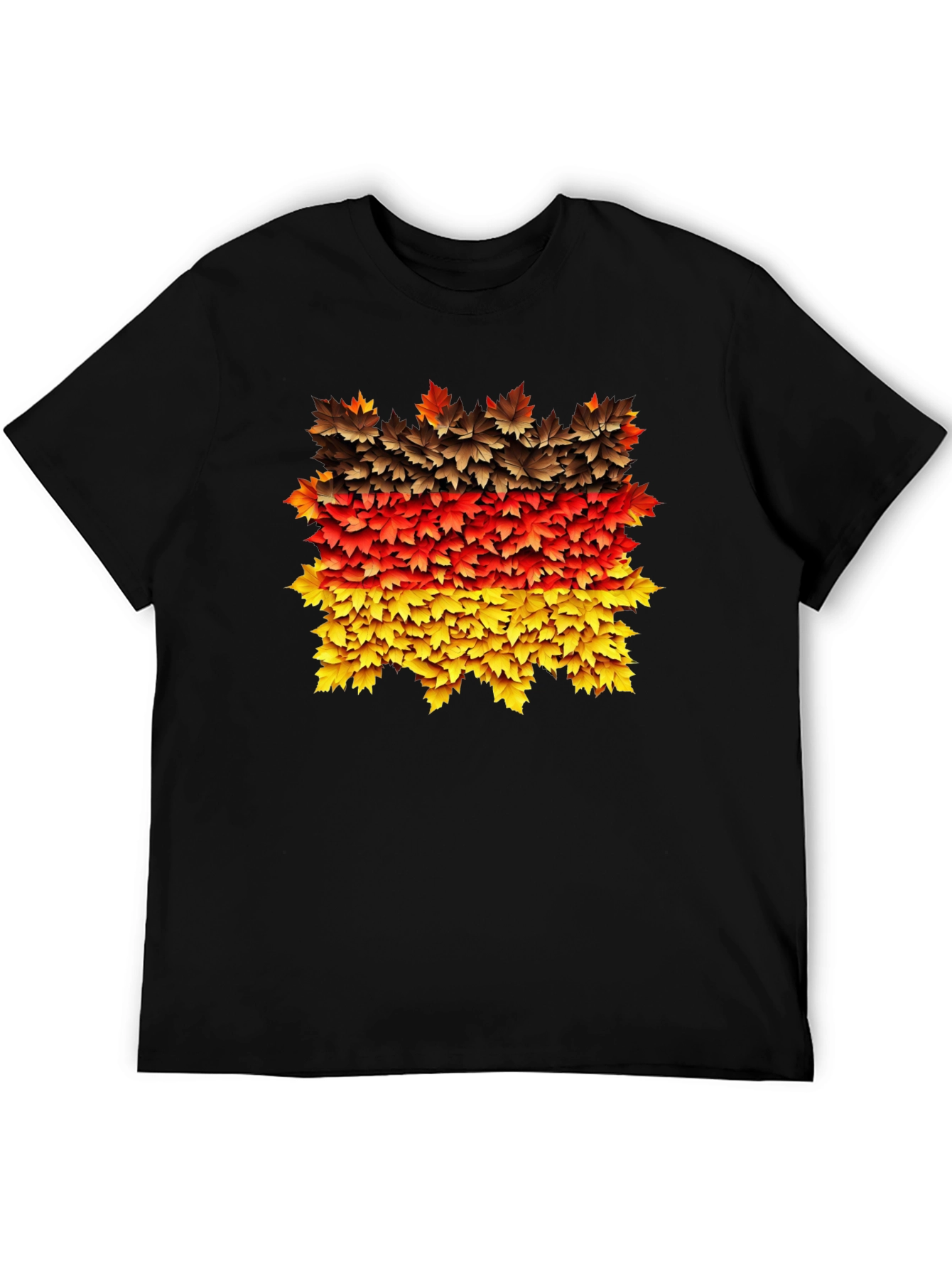 Germany Flag Maple Leaf T-Shirt - Deutschland Pride