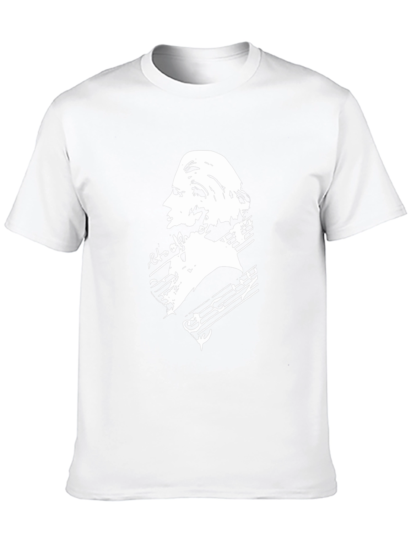 Musical Mozart Graphic T-Shirt - Classic Black