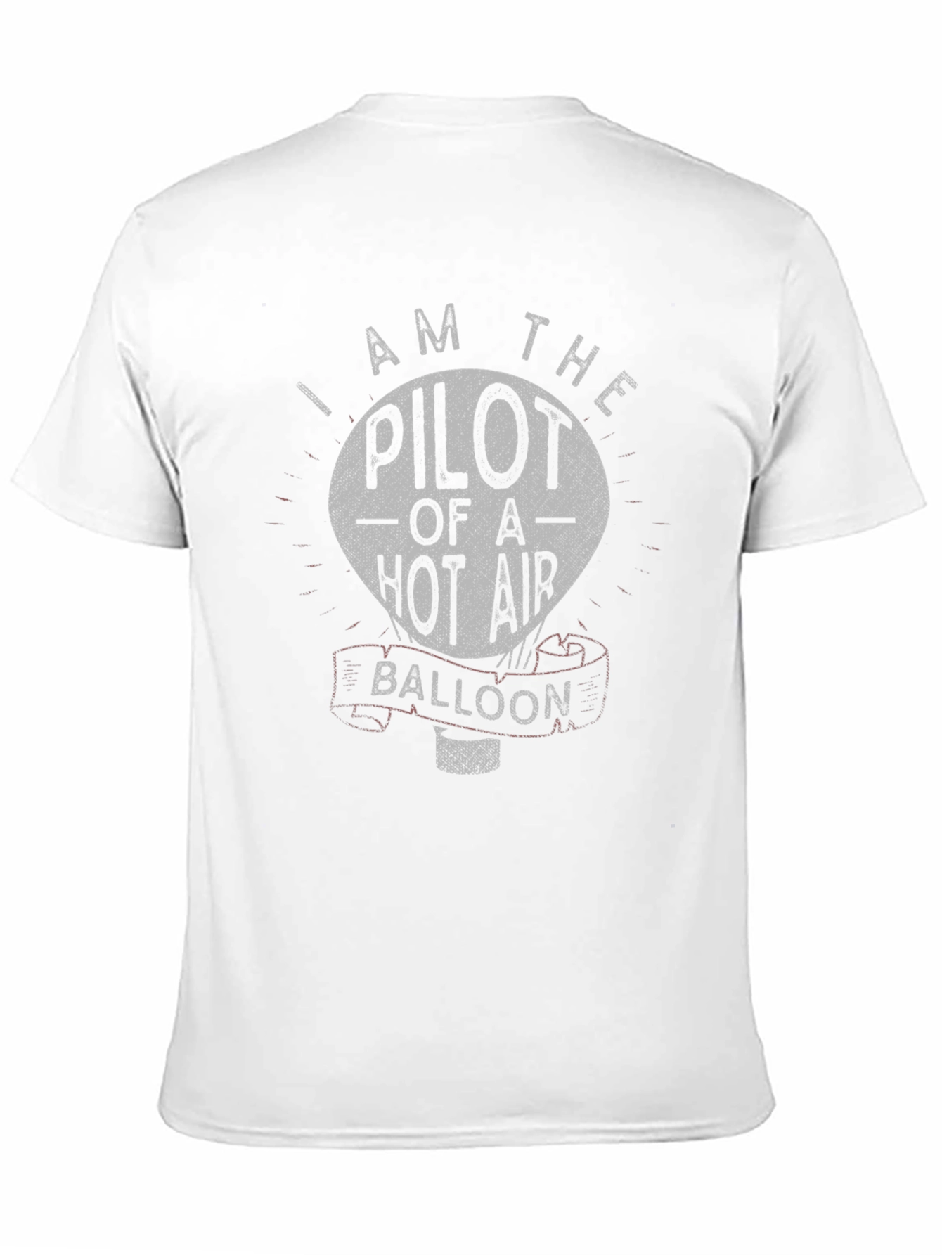 I am the Pilot Hot Air Balloon Black T-Shirt