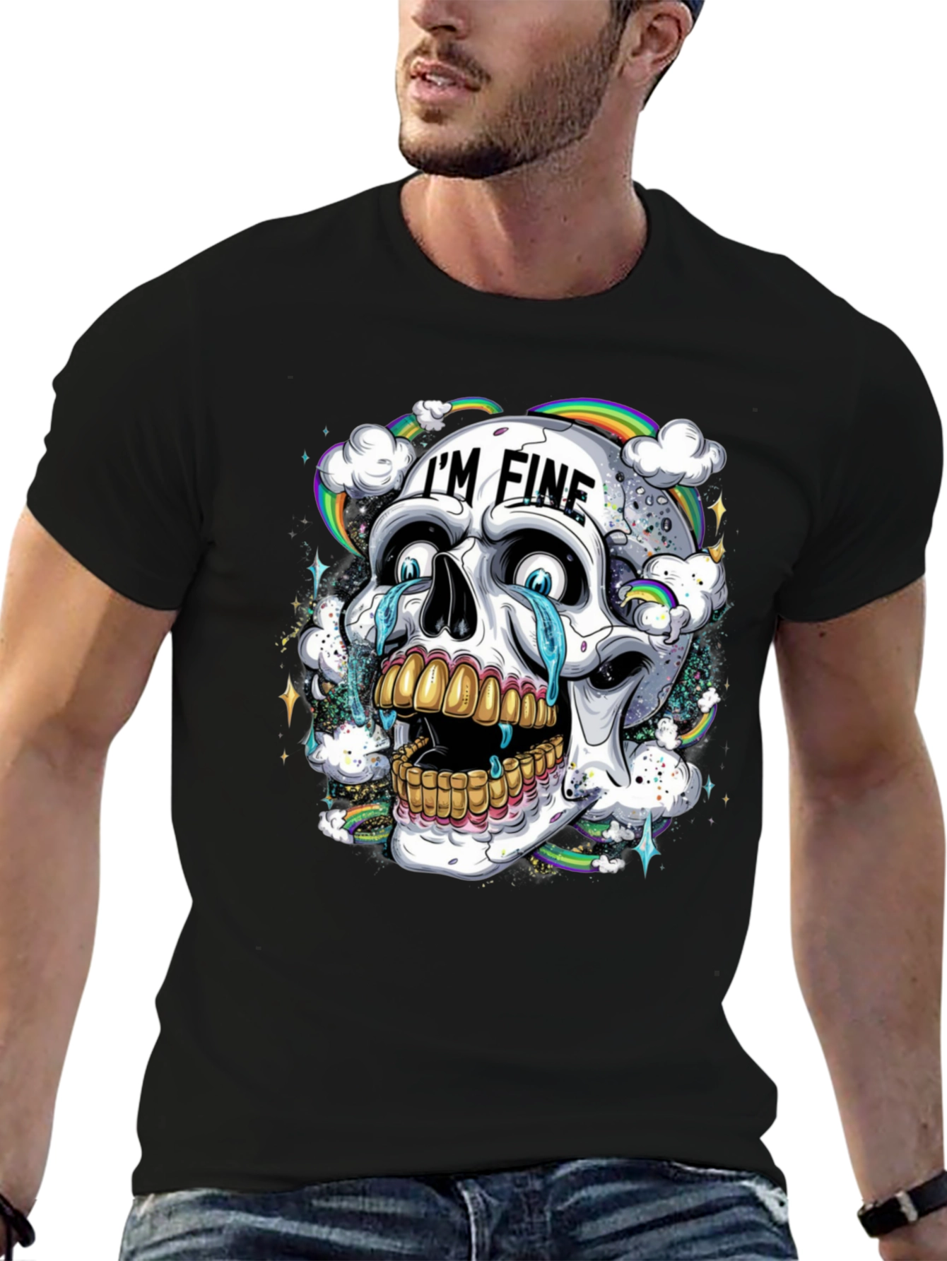Im Fine Skull Graphic T-Shirt