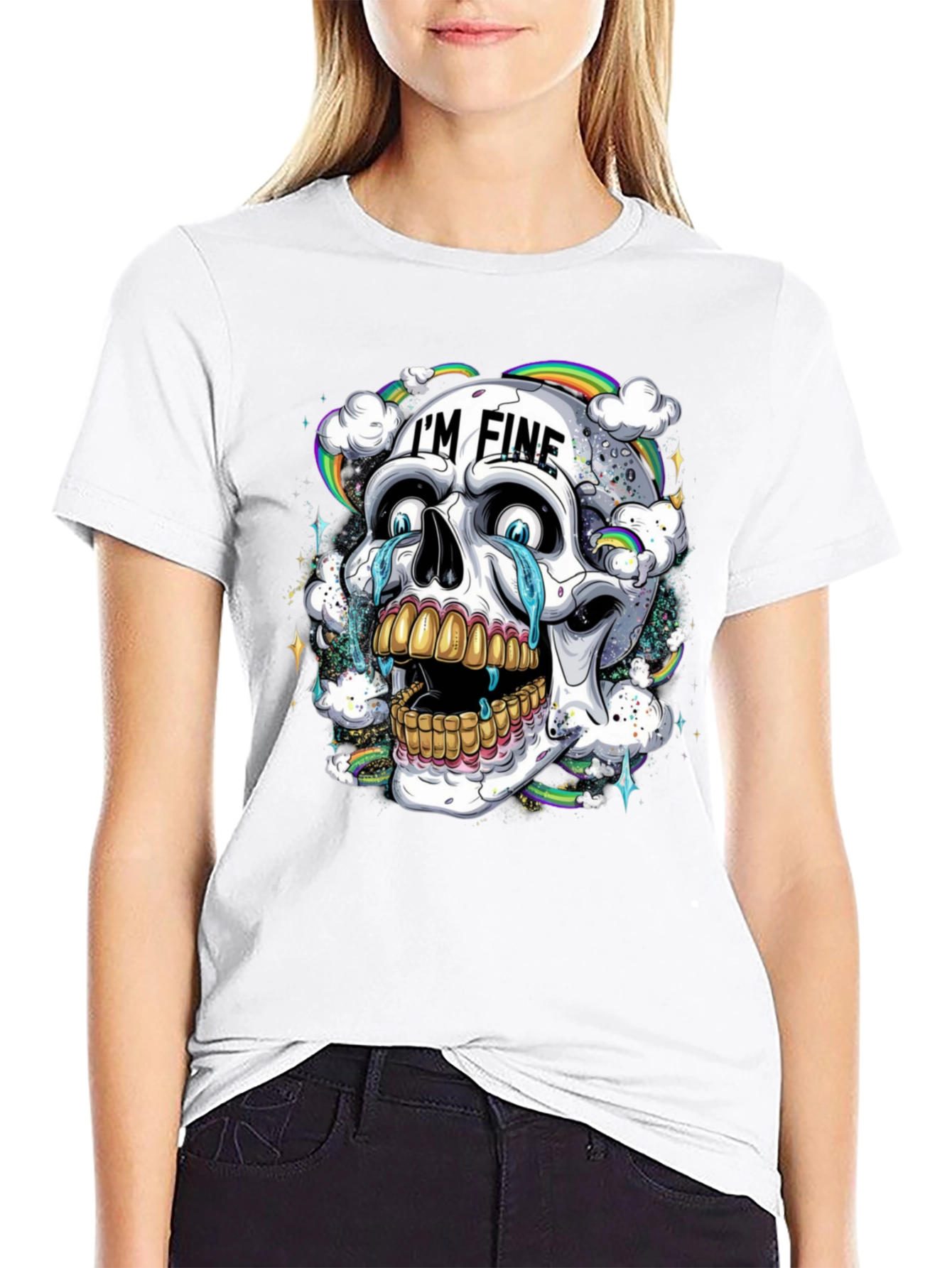 Im Fine Skull Graphic T-Shirt