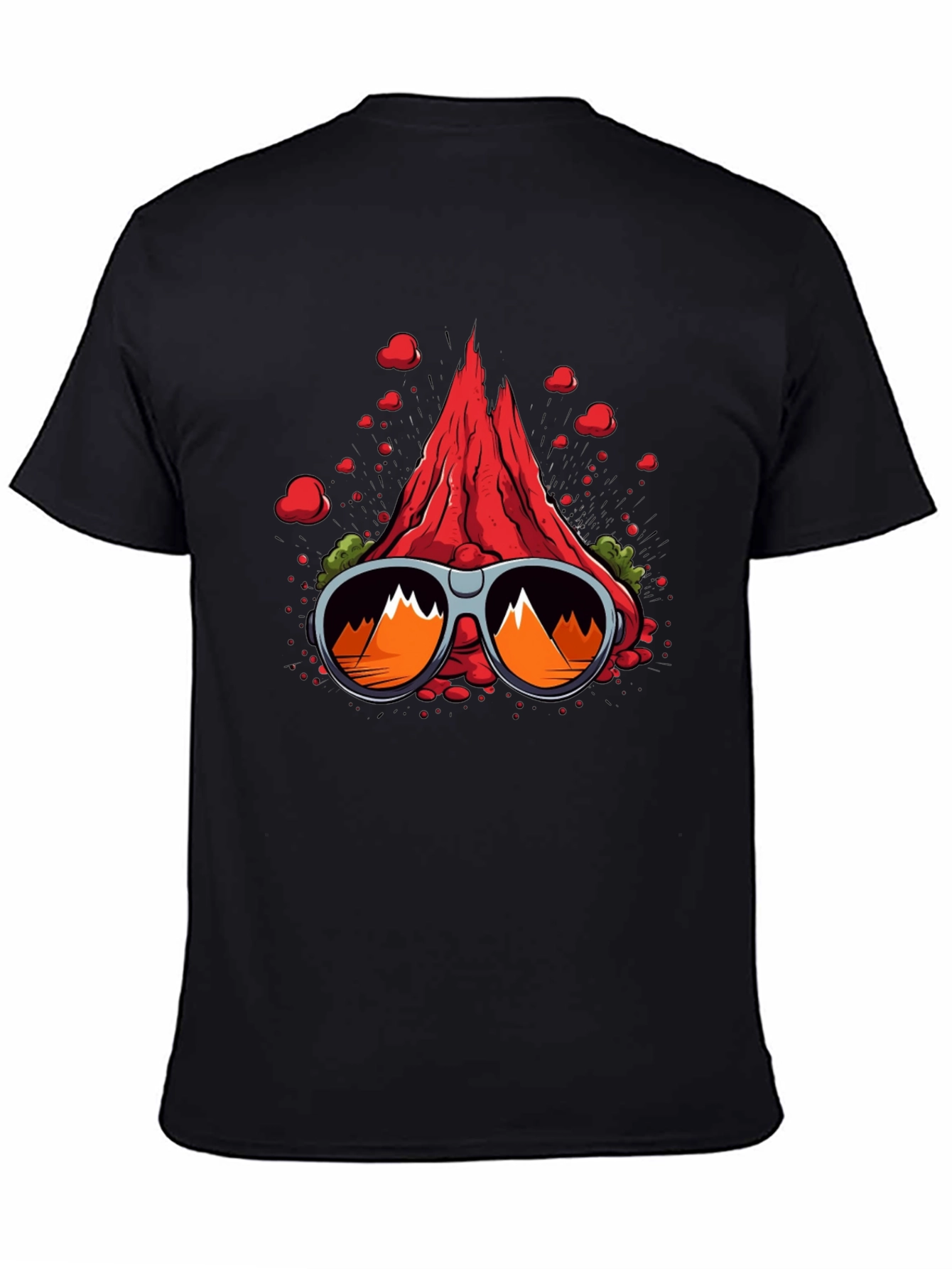 Cool Volcano Sunglasses Graphic Tee