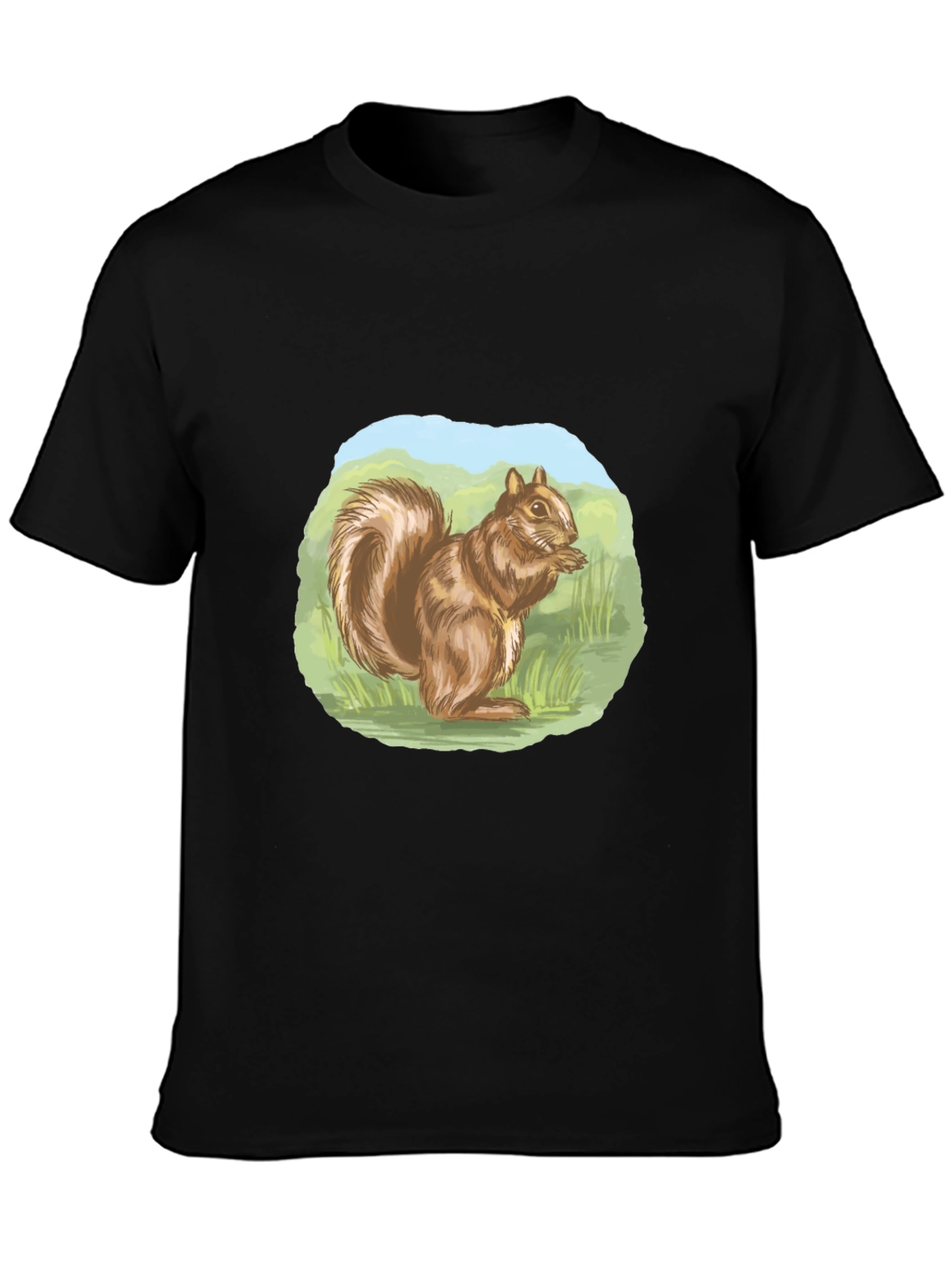 Squirrel Graphic Tee - Nature Lovers T-Shirt