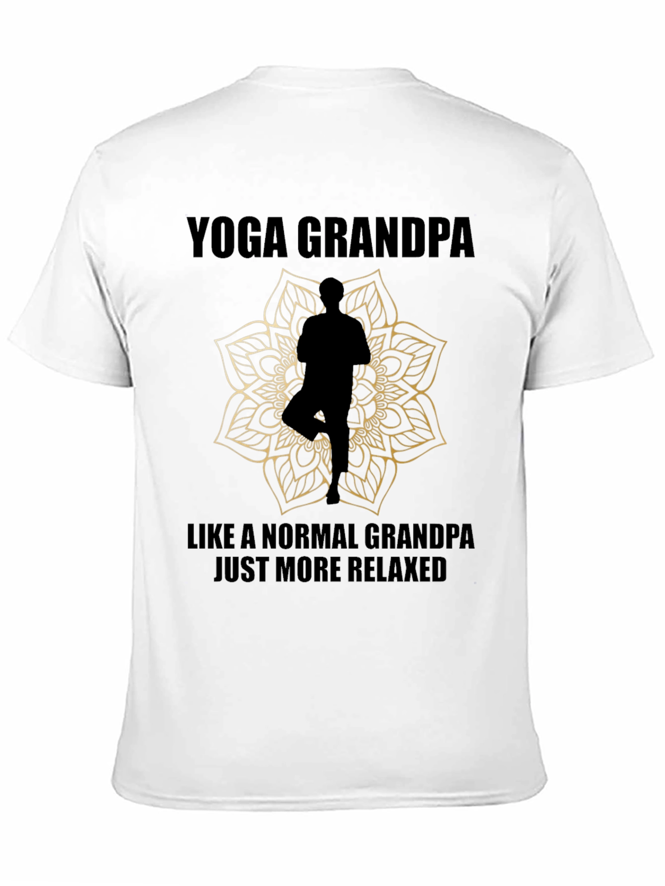 Yoga Grandpa T-Shirt - Relaxed Grandparent Gift