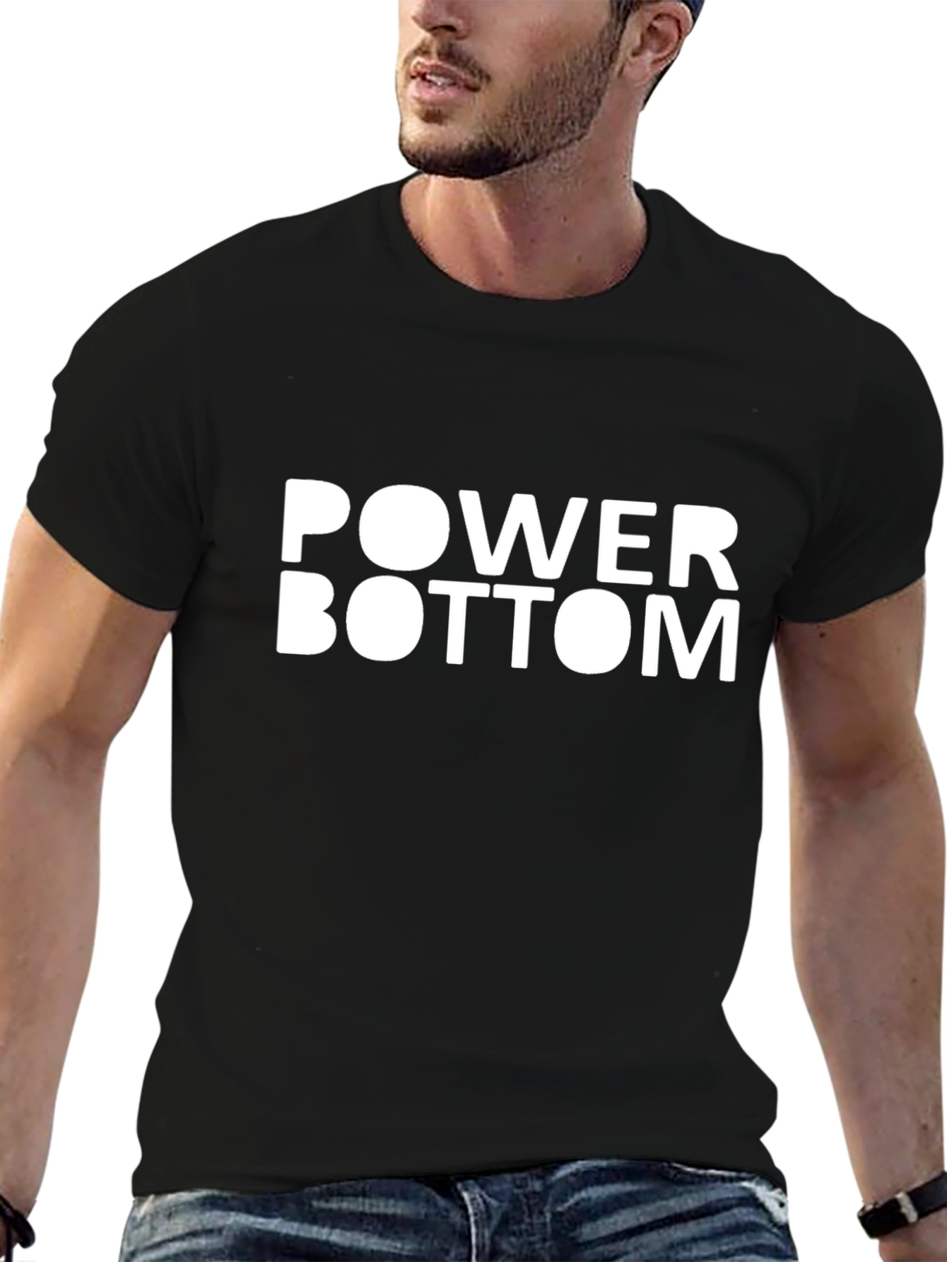 Power Bottom Graphic Tee - Bold Statement Shirt