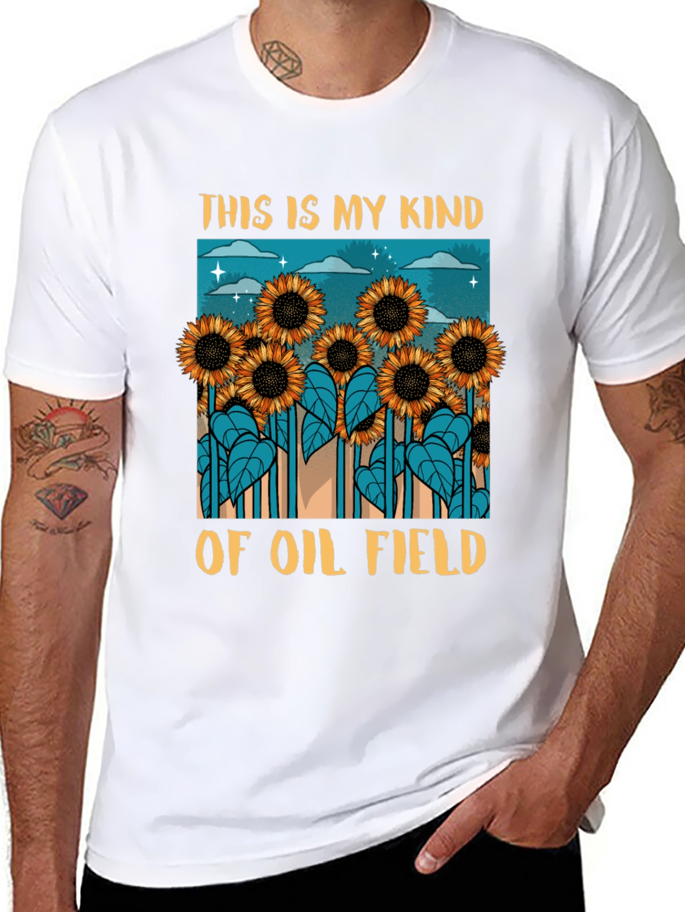 Sunflower Oil Field Graphic Tee