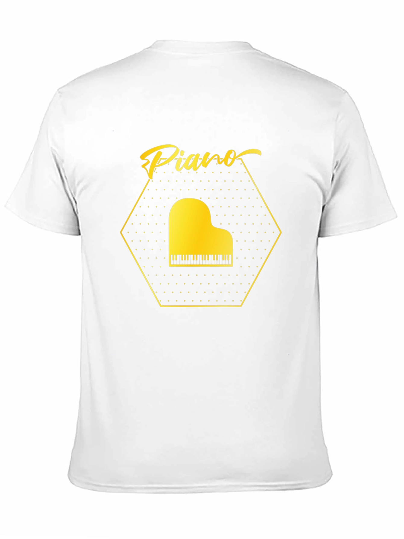 Piano Graphic Tee - Musical Instrument T-Shirt