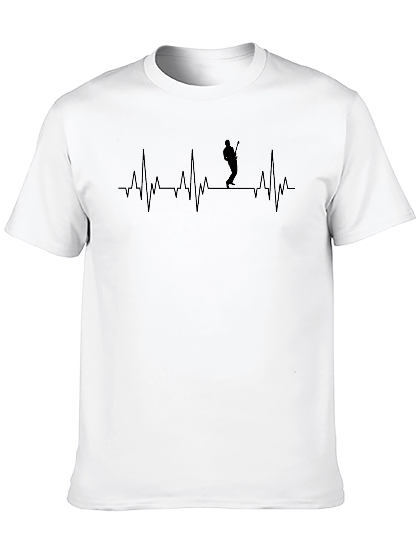 Guitarist Heartbeat Graphic T-Shirt