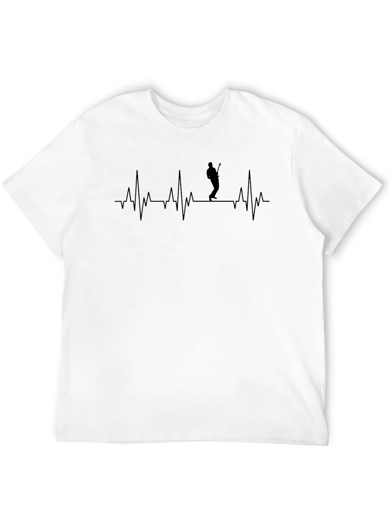 Guitarist Heartbeat Graphic T-Shirt