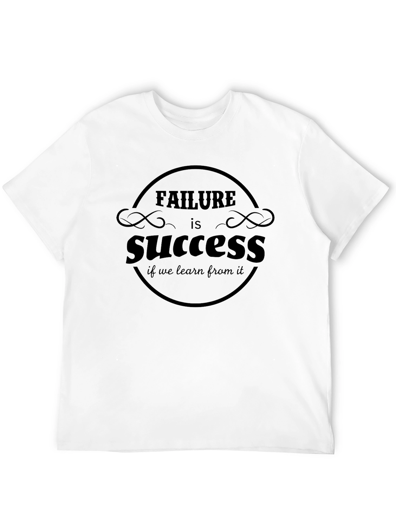 Failure is Success Mens Black Graphic Tee
