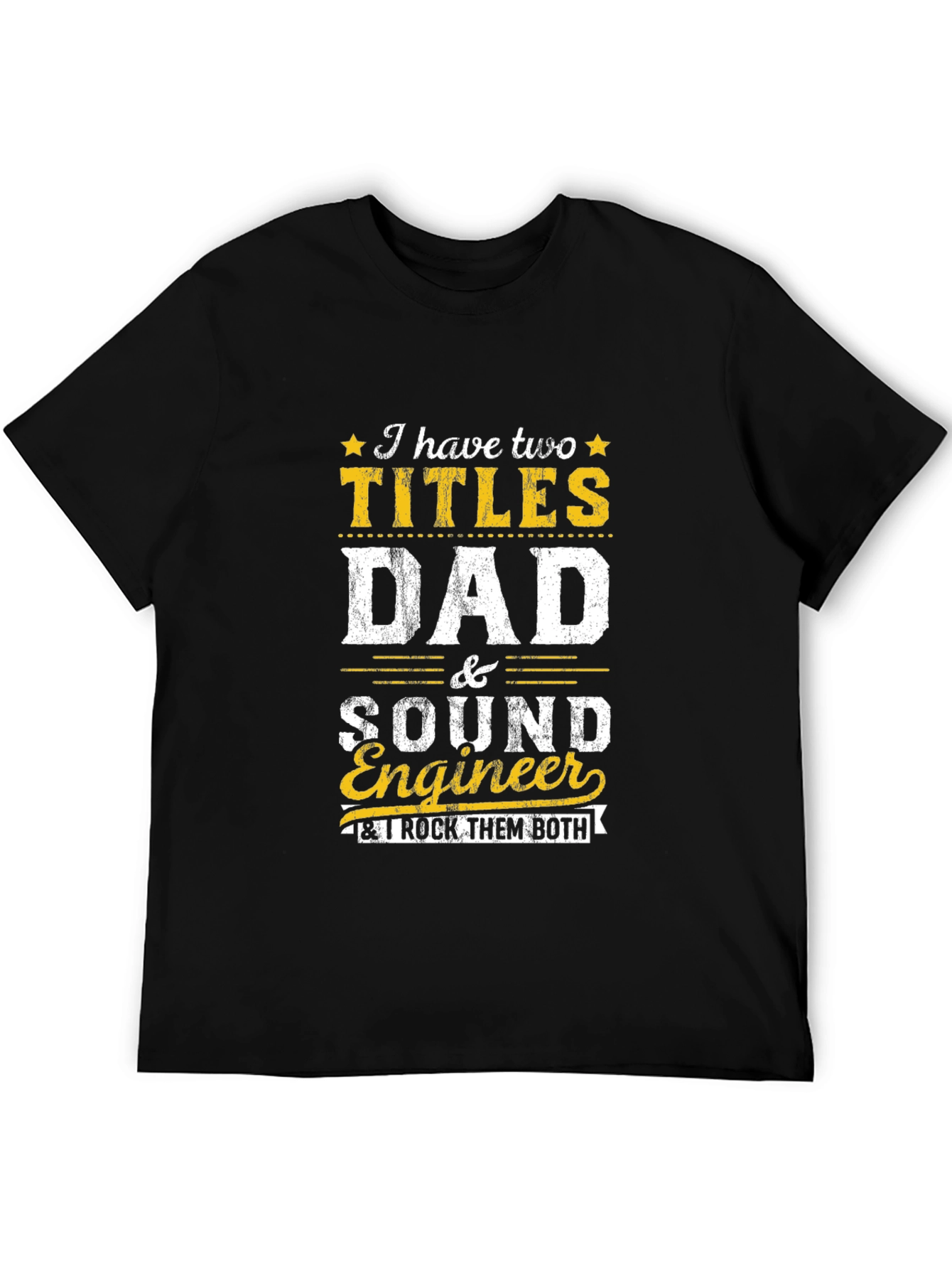 Dad and Sound Engineer Graphic Tee