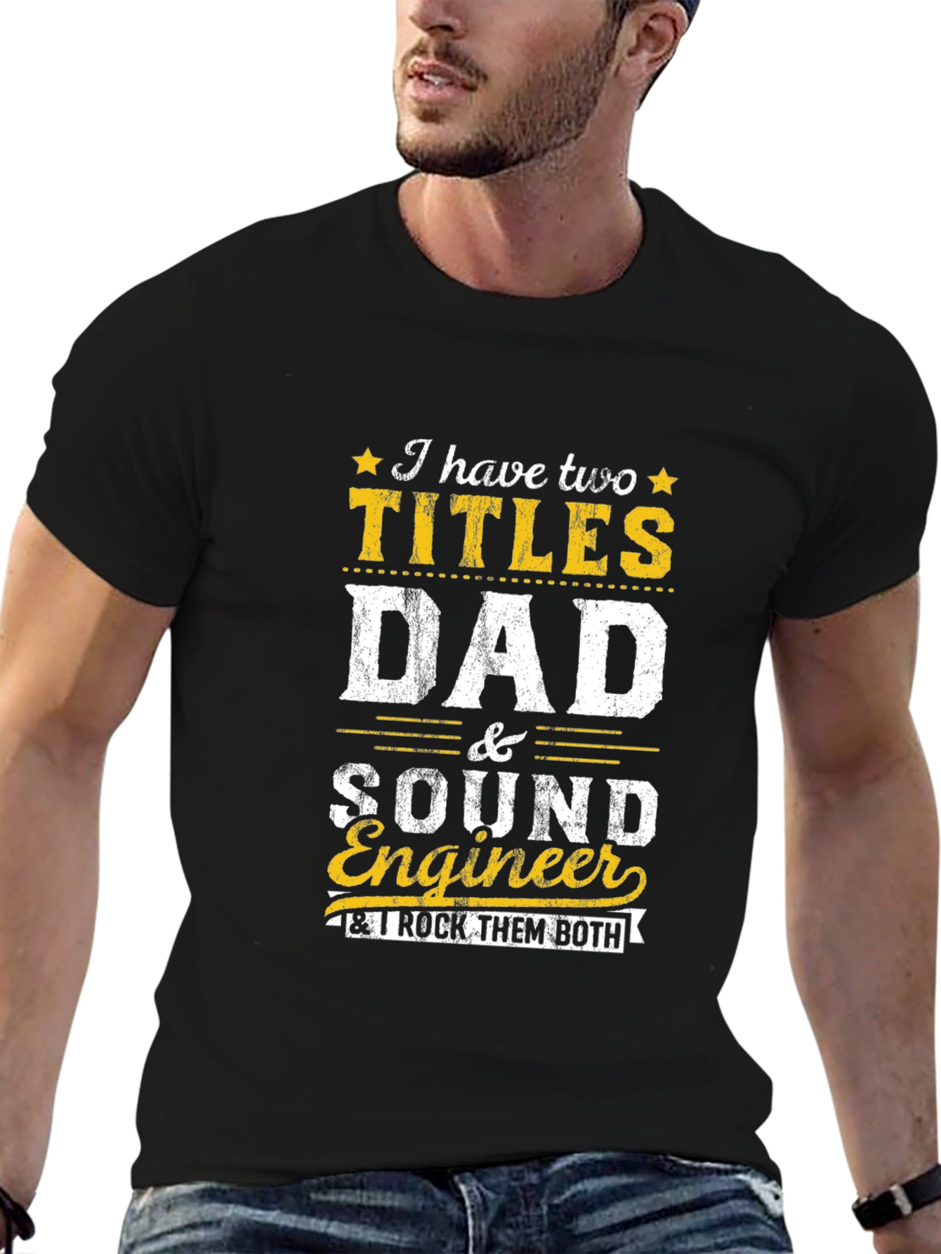 Dad and Sound Engineer Graphic Tee