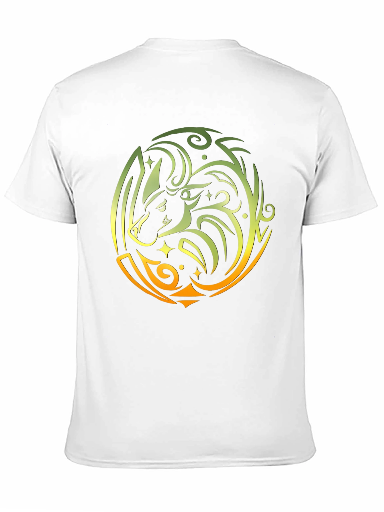 Tribal Bull Graphic Black T-Shirt