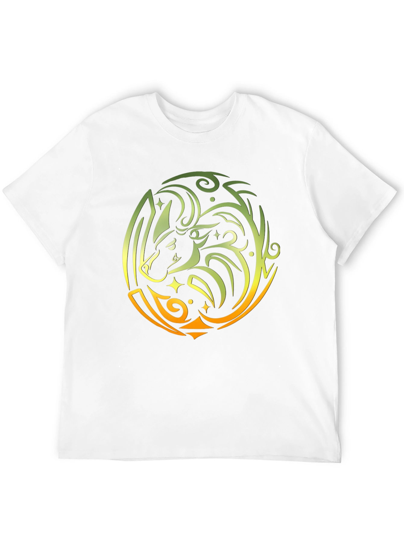 Tribal Bull Graphic Black T-Shirt