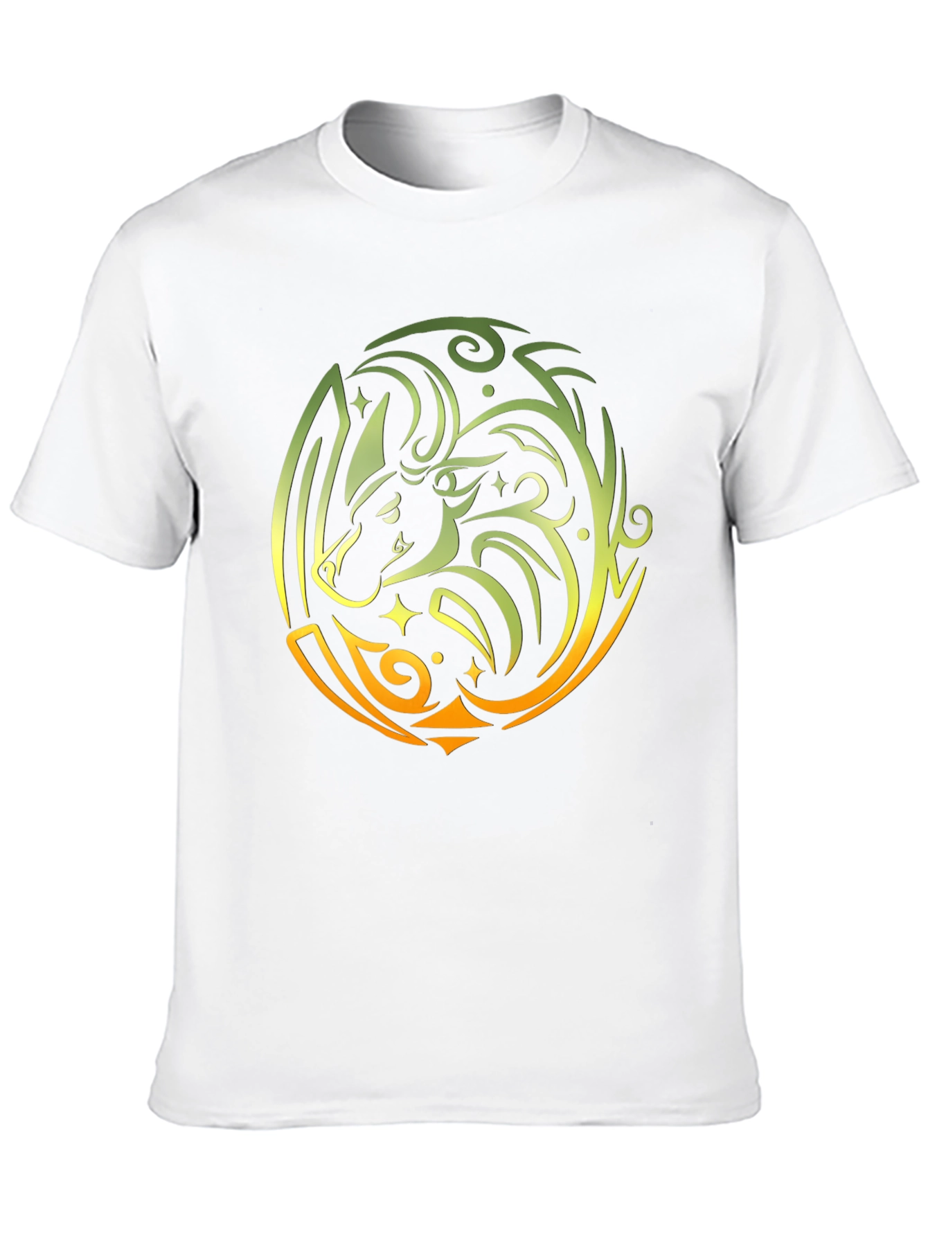 Tribal Bull Graphic Black T-Shirt