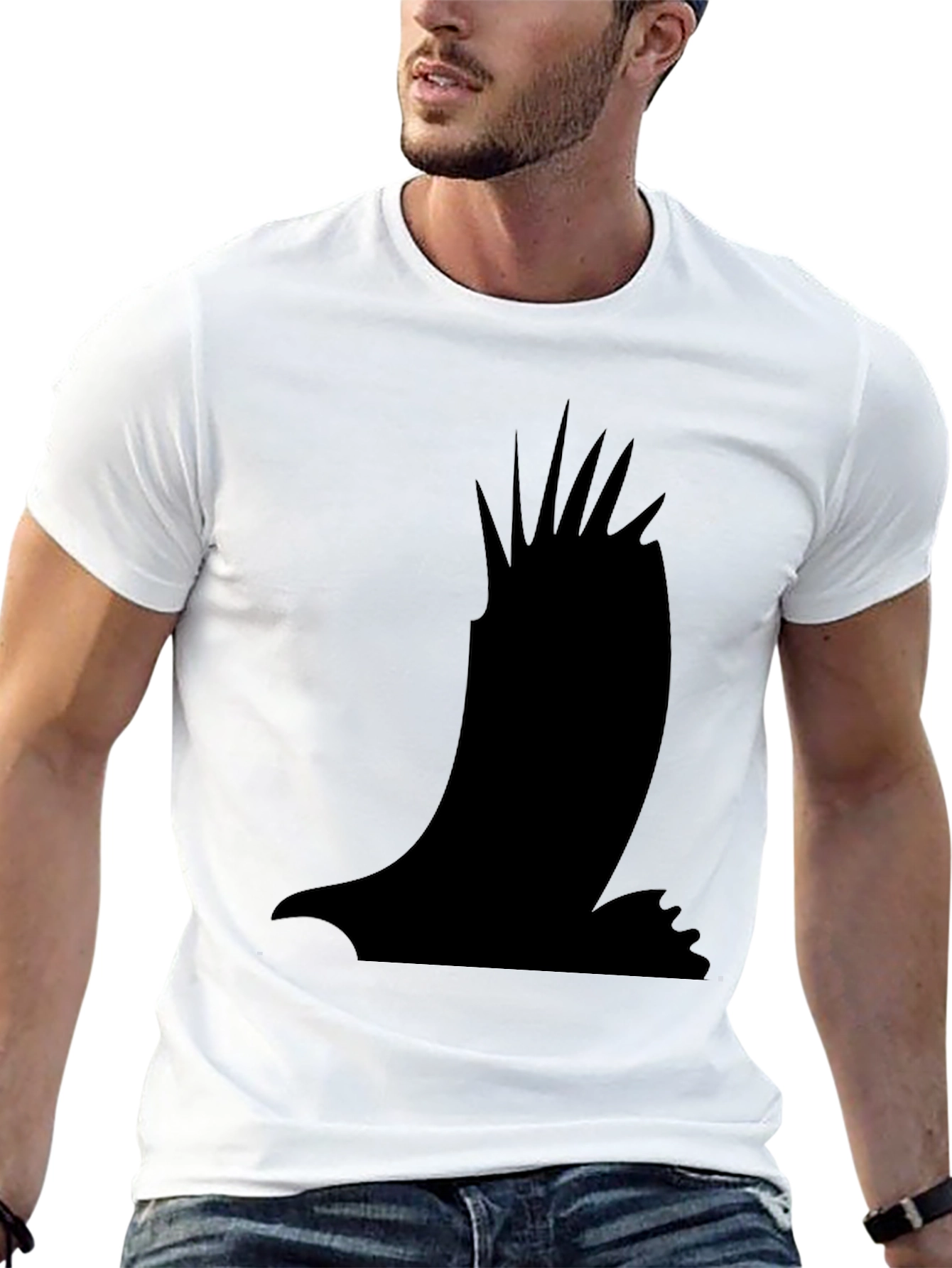 Black Eagle Silhouette Graphic T-Shirt