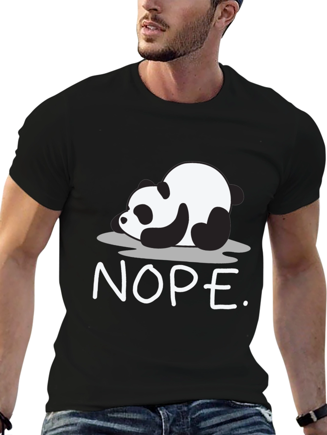 Nope Panda Graphic T-Shirt - Lazy Days