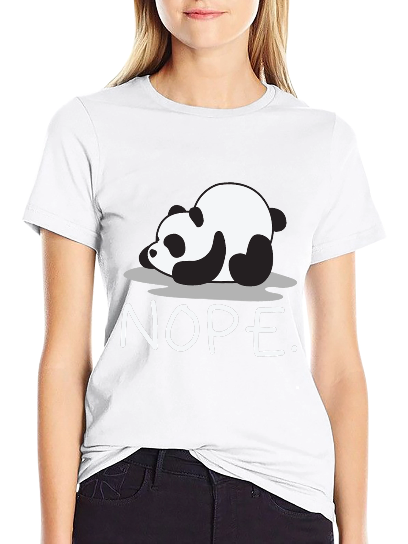 Nope Panda Graphic T-Shirt - Lazy Days