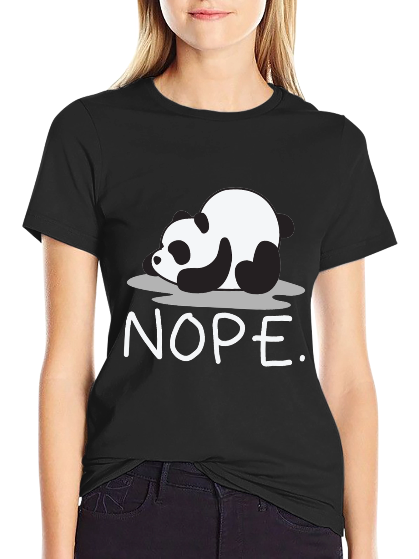 Nope Panda Graphic T-Shirt - Lazy Days