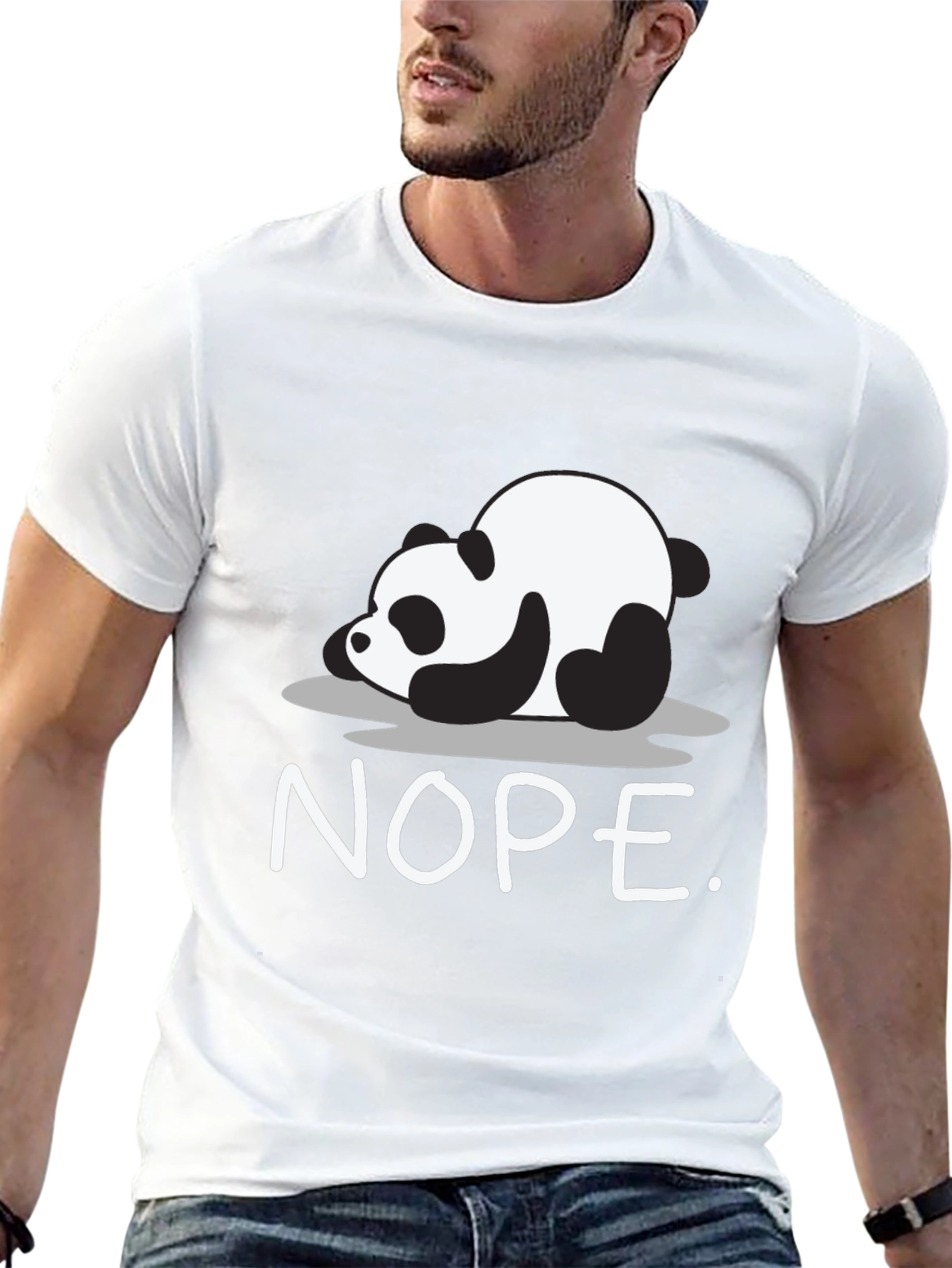 Nope Panda Graphic T-Shirt - Lazy Days