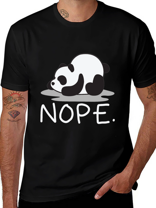 Nope Panda Graphic T-Shirt - Lazy Days