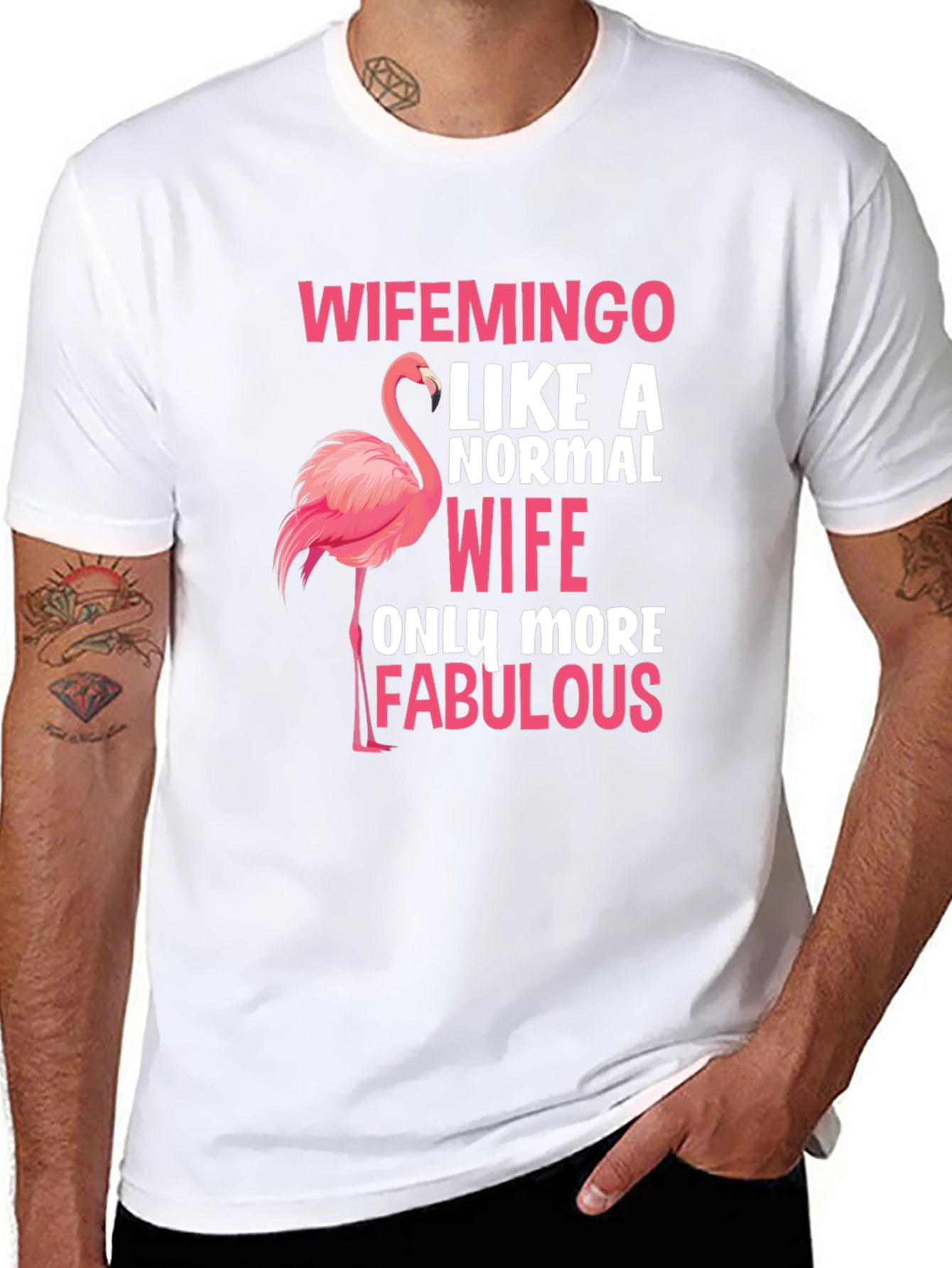 Wifemingo Flamingo Wife T-Shirt